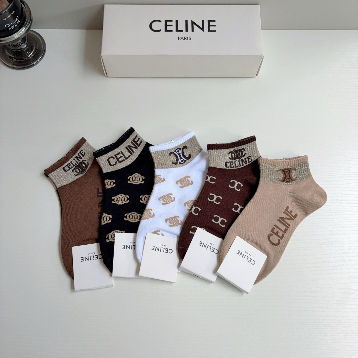 [TOP] CELINE Socks - 5 Pieces as a Set - 711 Luxury
