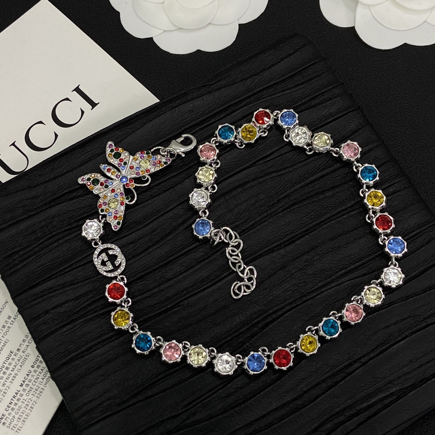 [TOP] GUCCI Bracelet + Necklace +Earrings - Sliver - 711 Luxury