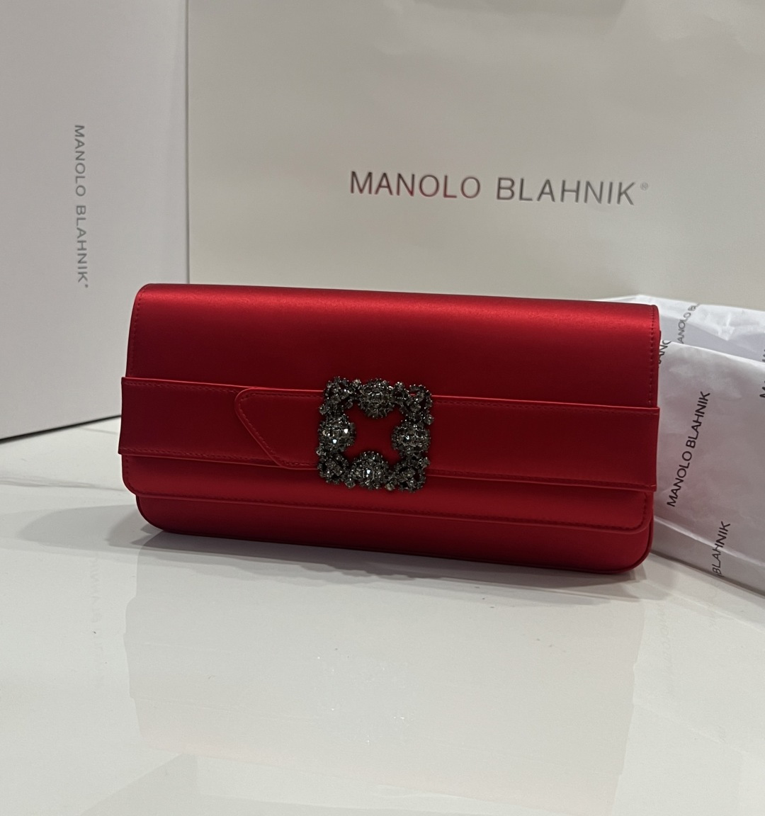 [TOP] MANOLO BLAHNIK Bag 12*24*3cm - Red - 711 Luxury
