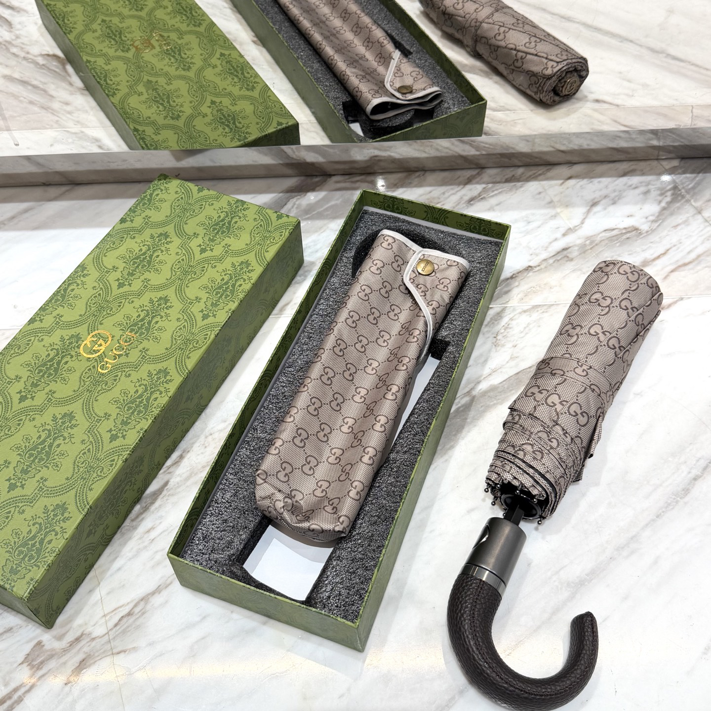 [TOP] GUCCI Umbrella - Gray - 711 Luxury