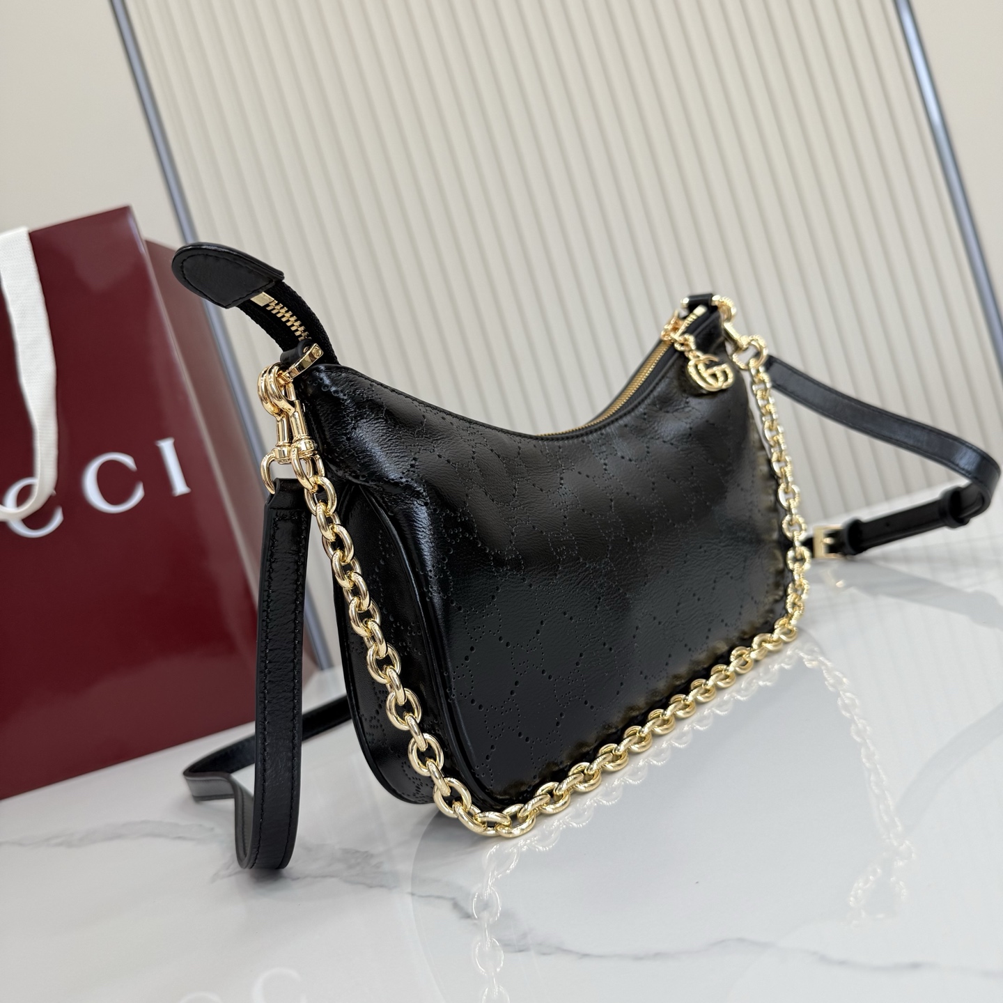 [TOP] GUCCI  Bag 24.5 x 15 x 5 cm - Black - 711 Luxury