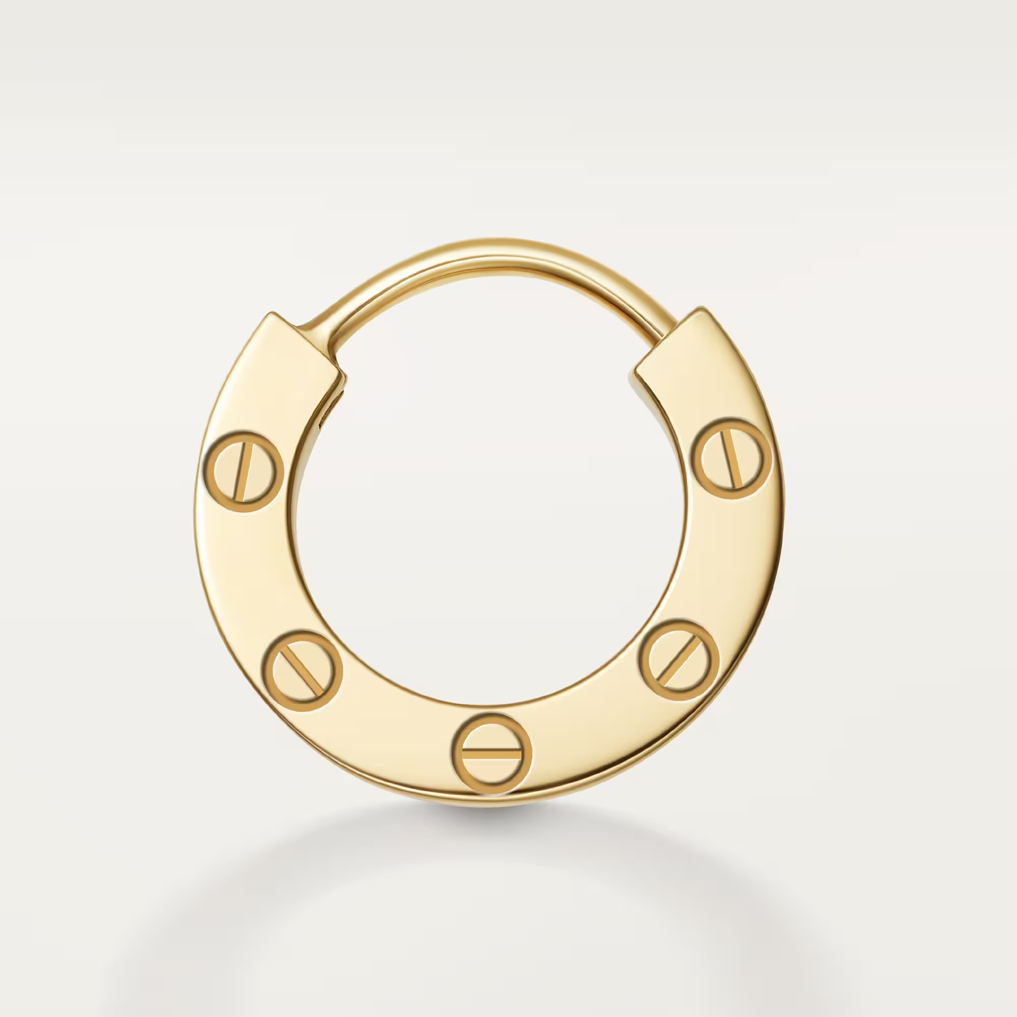 Carty Love Luna Loop Earrings, Yellow Gold