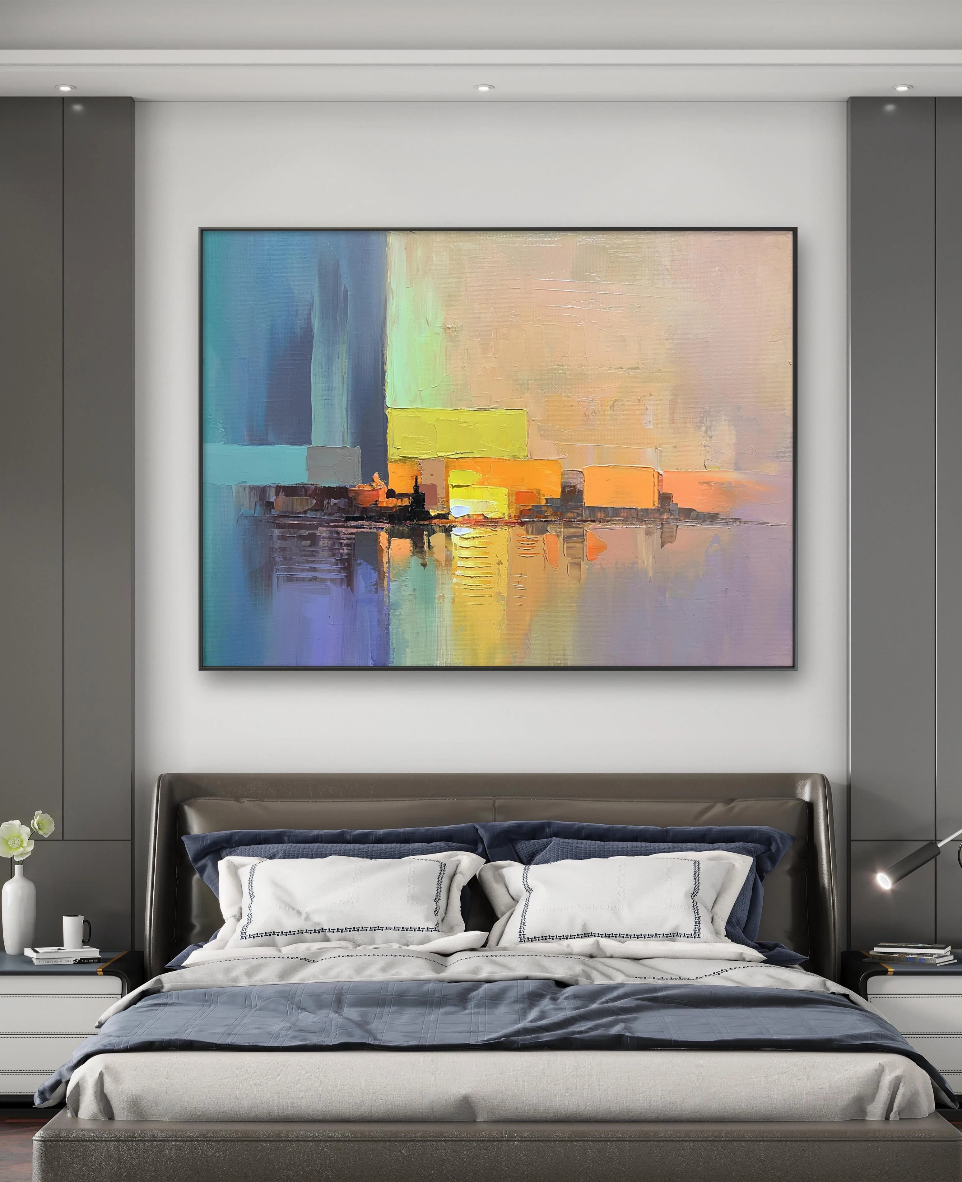 Ocean Rhythm - Abstract Oil Painting