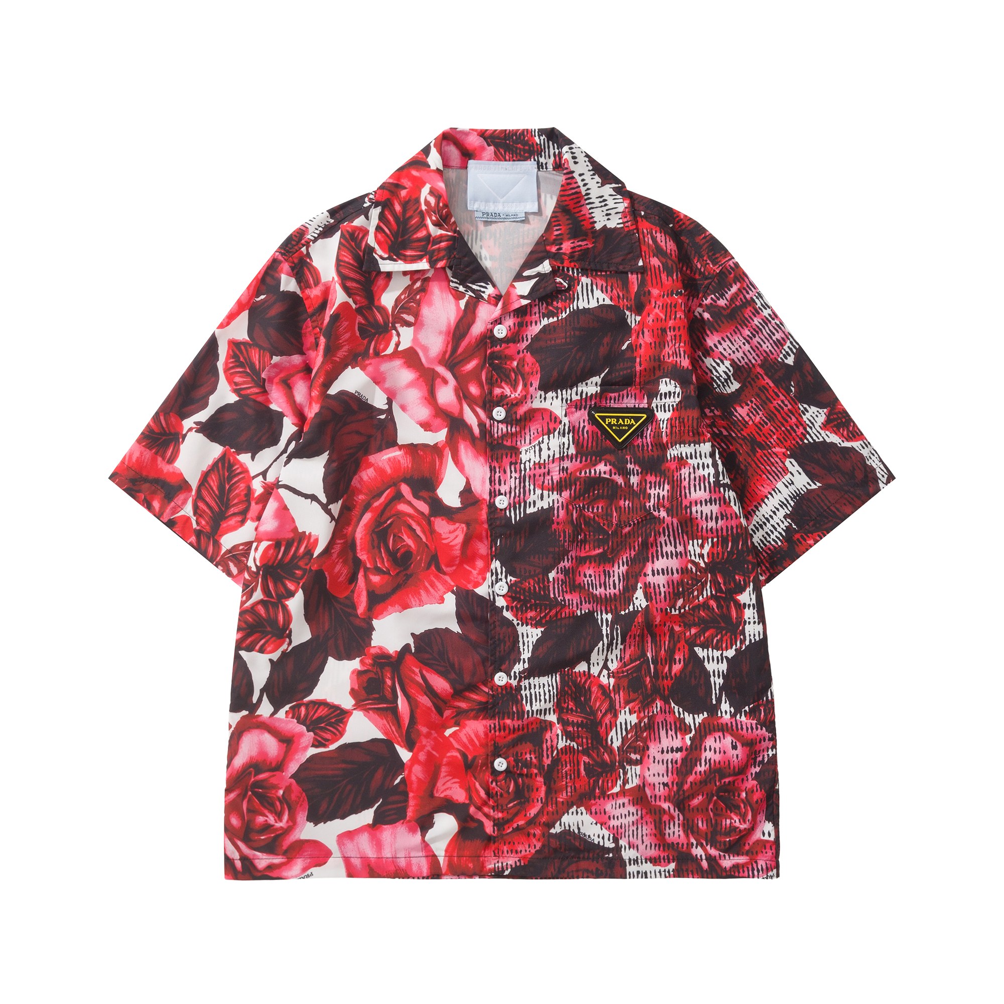 PRADA Pink Timecapsule Printed Cotton Shirt #380471