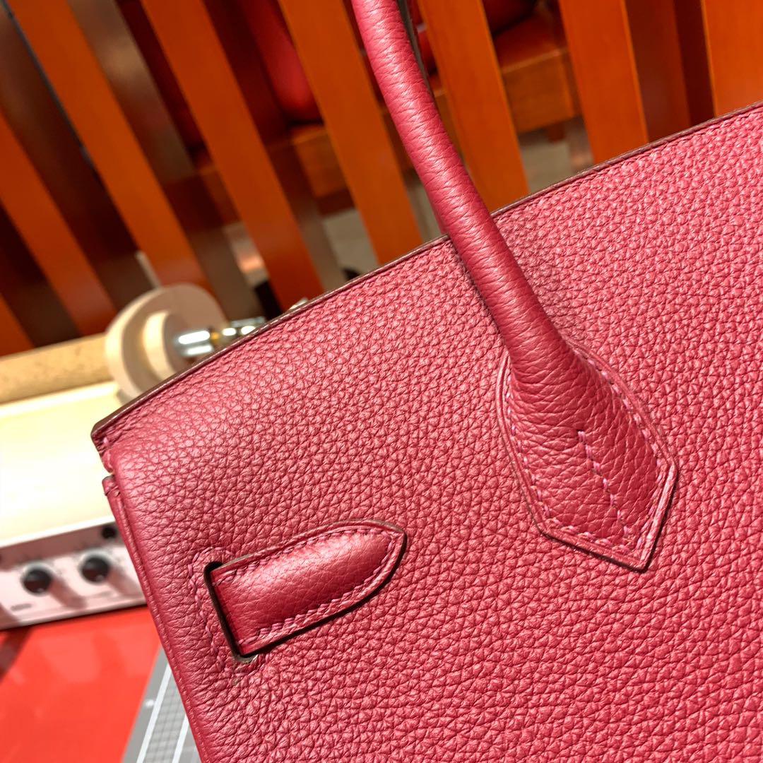 [TOP] HERMES Birkin Togo Leather 30cm - Rubis & SHW