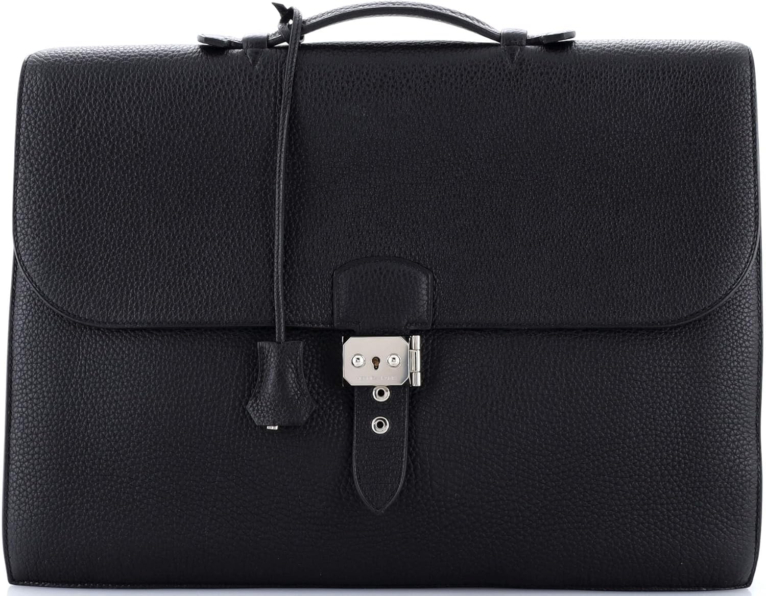Hermès, Pre-Loved Sac a Depeches Bag Togo 41, Noir