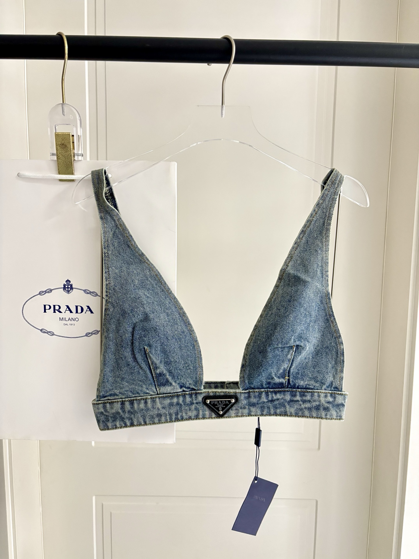 [TOP] PRADA Bikini Swimsuit - Denim Blue - 711 Luxury
