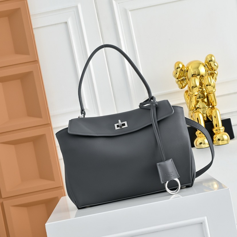 [TOP] BALENCIAGA Rodeo Bag 29x20x10cm - Gray & SHW - 711 Luxury