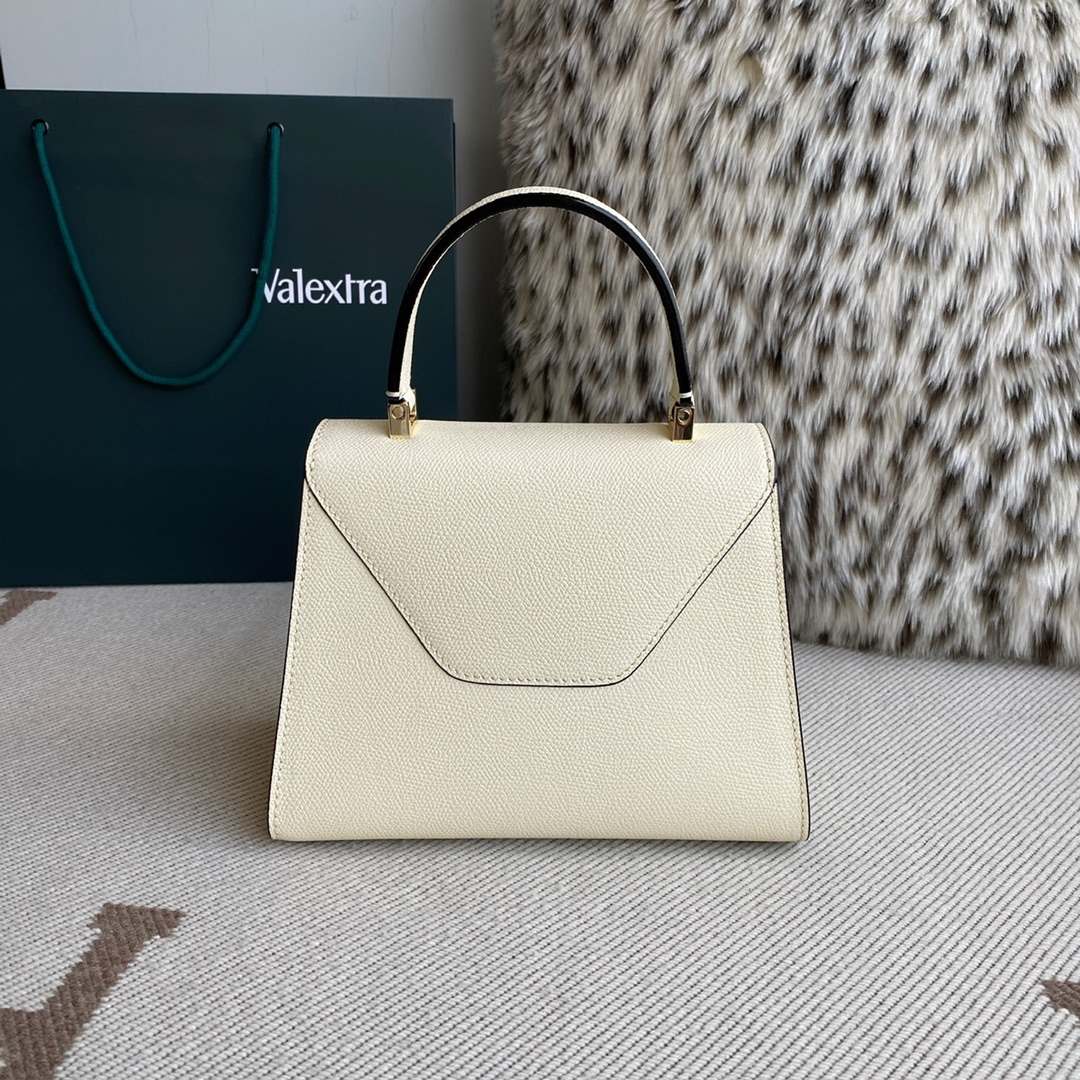 [TOP] VALEXTRA lside Bag 22x16.5x12cm - White - 711 Luxury