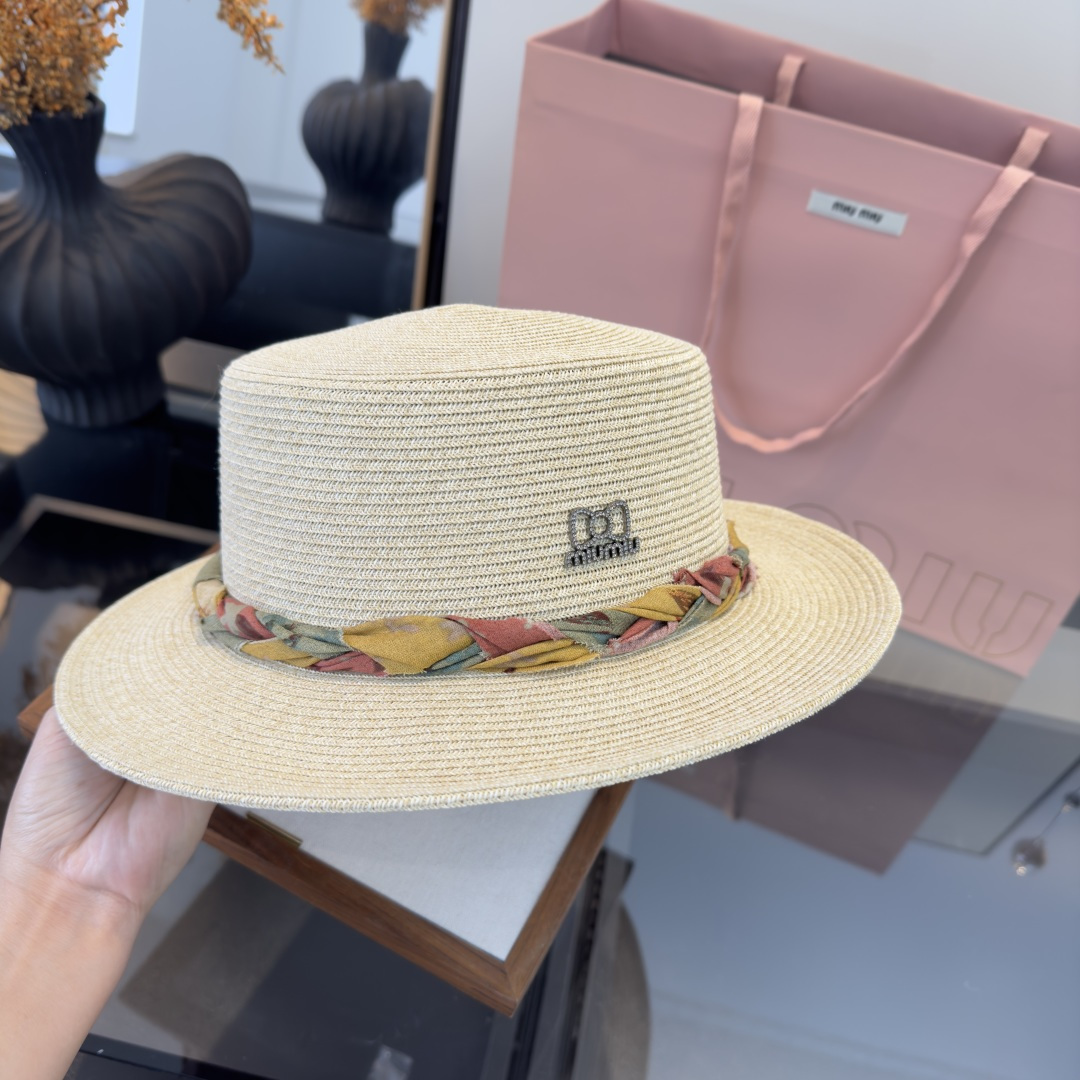 [TOP] Miu Miu Straw Hat - 2 Color