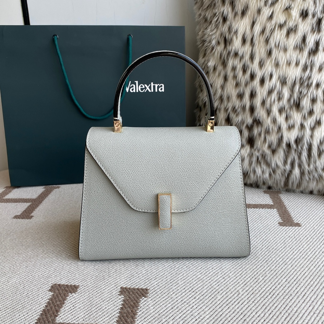 [TOP] VALEXTRA lside Bag 22x16.5x12cm - Smoky Gray - 711 Luxury