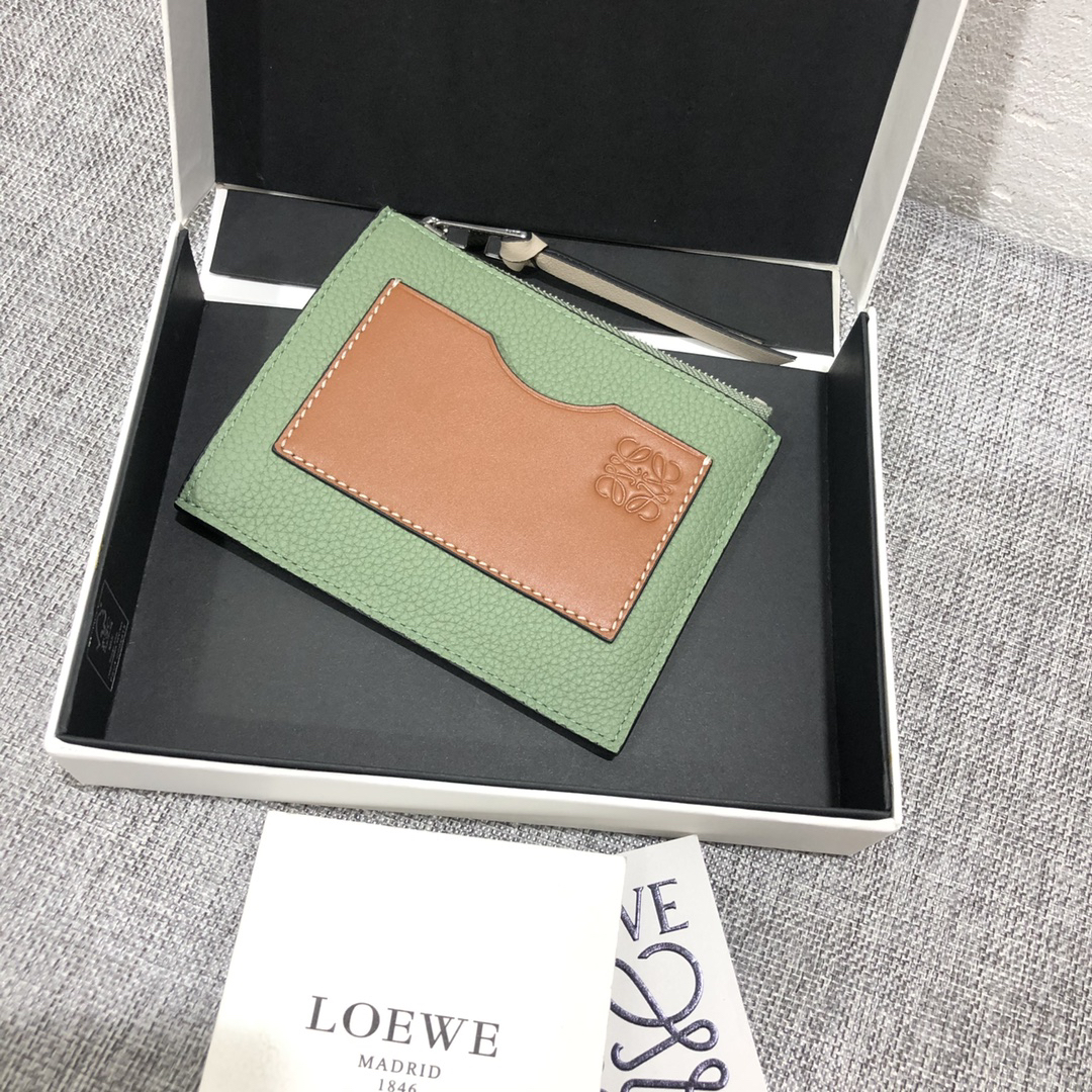 [TOP] LOEWE Card Holder  12*9.5 cm - Green - 711 Luxury
