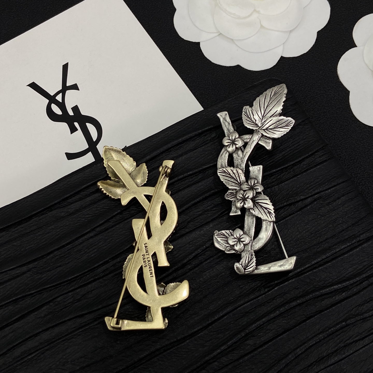 [TOP] Yves Saint Laurent YSL Brooch - 2 Color - 711 Luxury