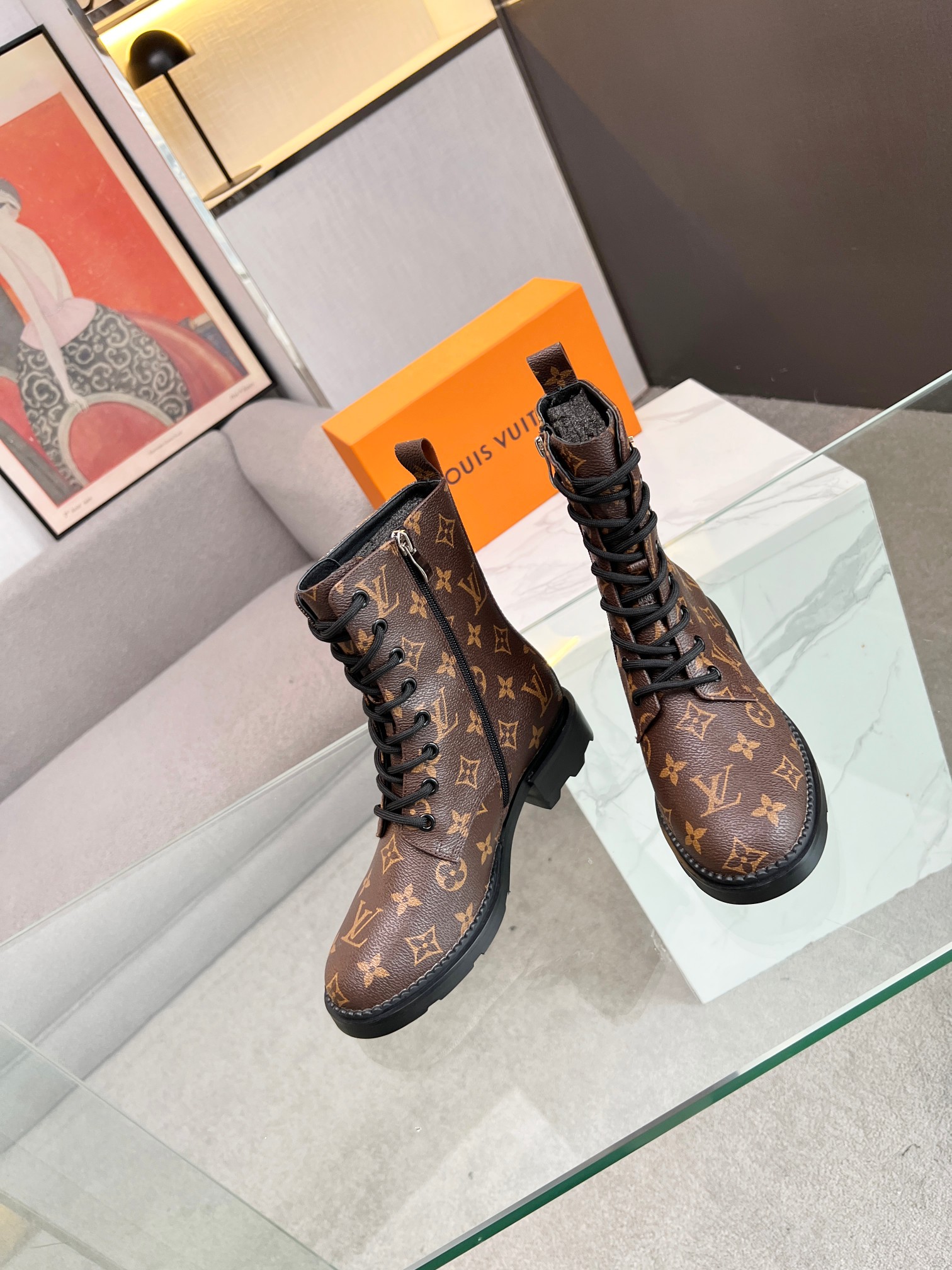 [TOP] Louis Vuitton LV Boots - Brown - 711 Luxury