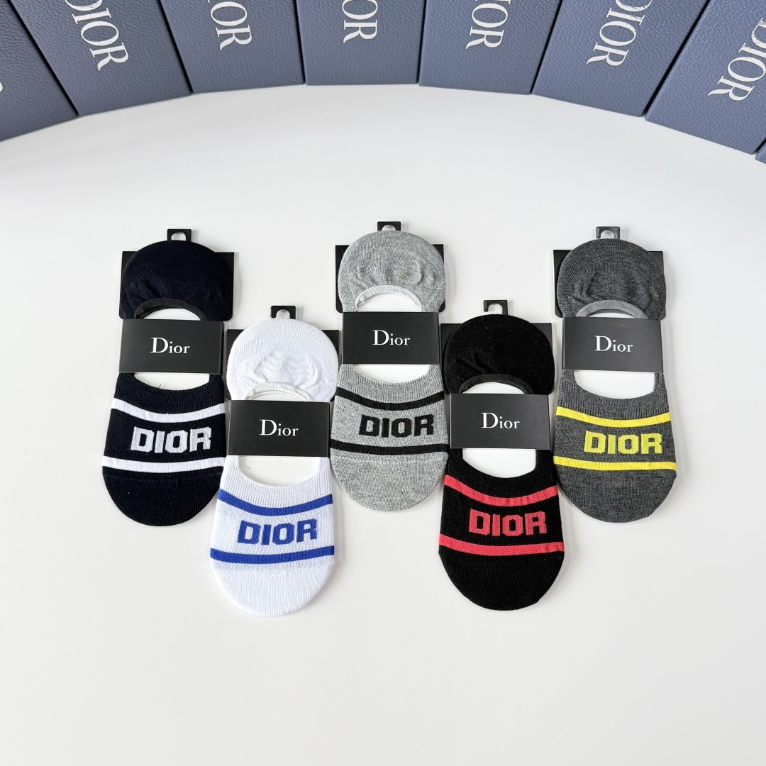 [TOP] Christian Dior Socks - 5 Pieces as a Set - 711 Luxury