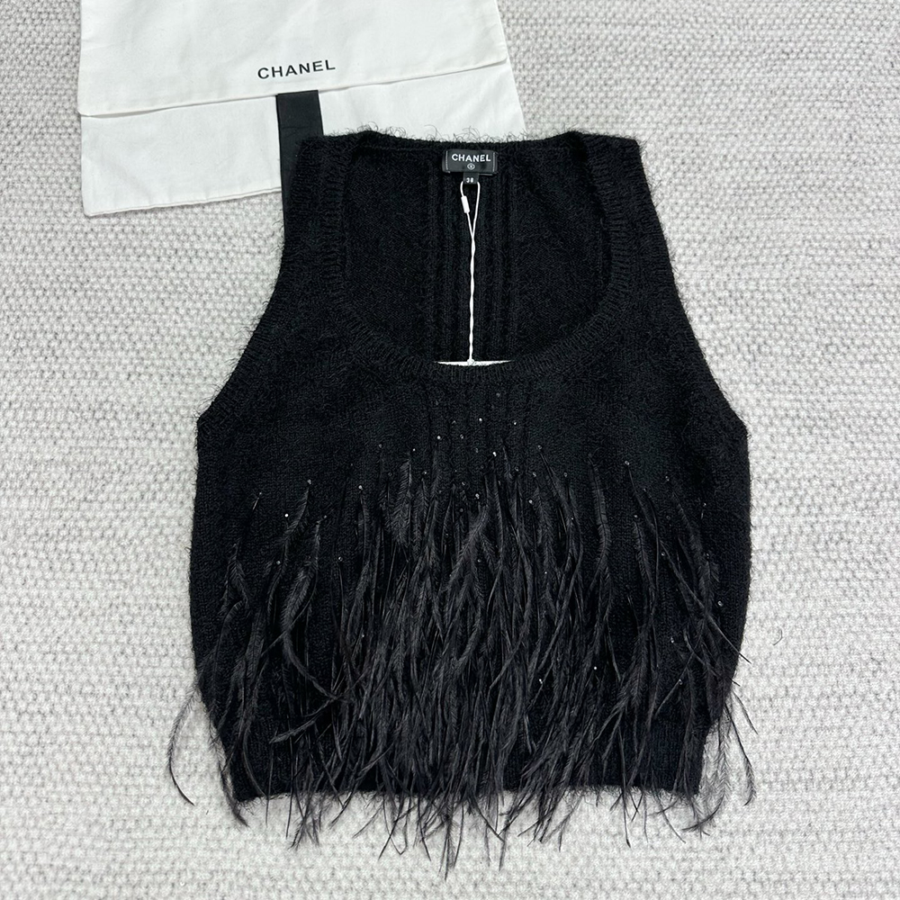 Chanel Top-quality Version Feather Vest #316257