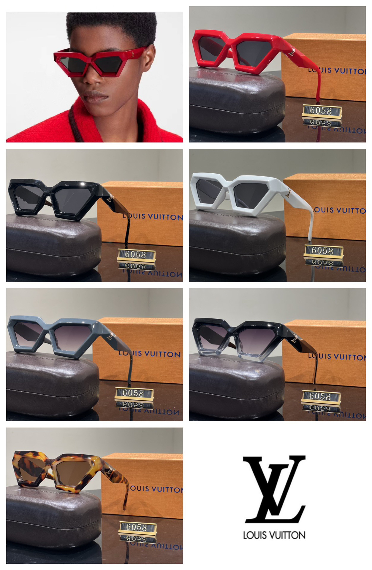 [TOP] Louis Vuitton LV Sunglasses - 6 Colors - 711 Luxury
