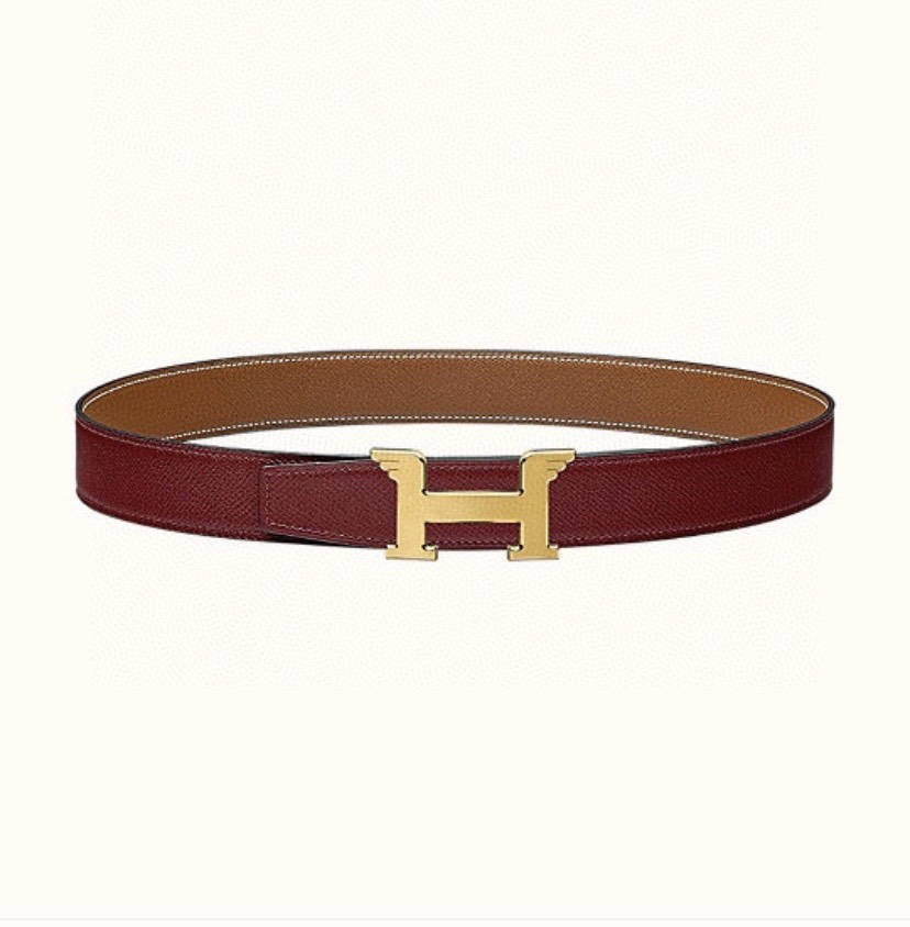 [TOP] HERMES Pegase Calfskin Belt - Pink - 711 Luxury