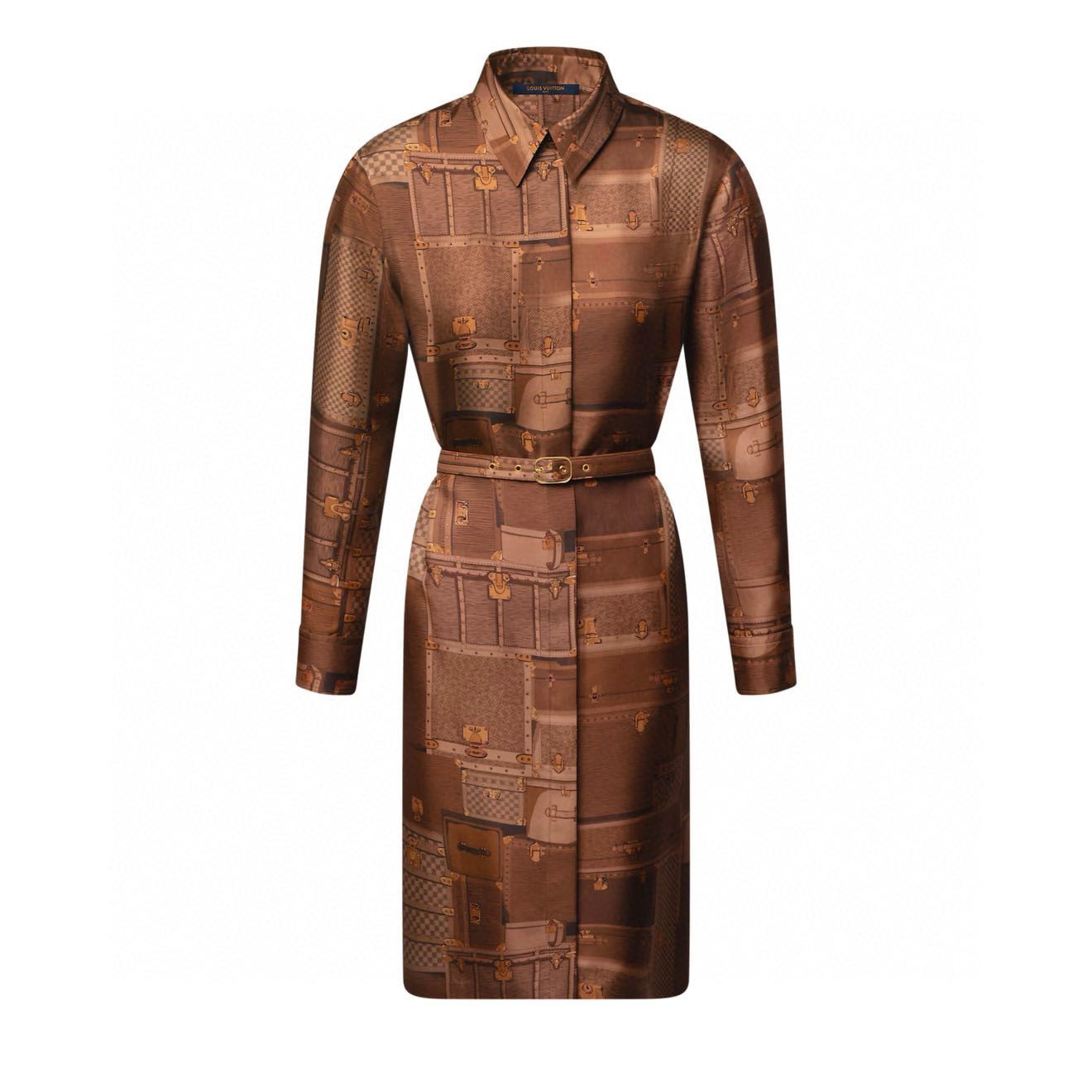 Louis Vuitton Clothing LOUIS VUITTON Trunk Print Shirt Dress 1AJFGK View 2 | Nigo Office