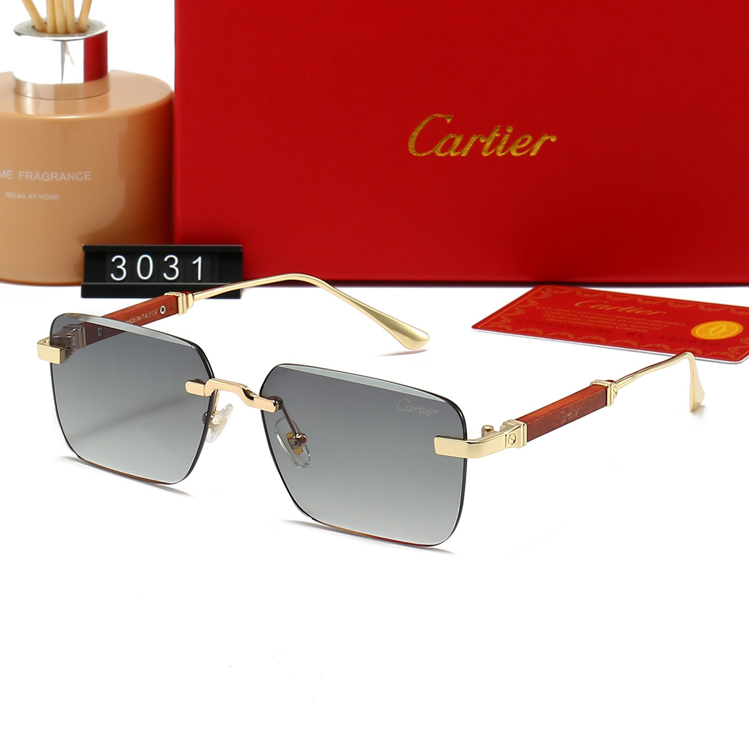 [TOP] Cartier Sunglasses - 6 Colors - 711 Luxury