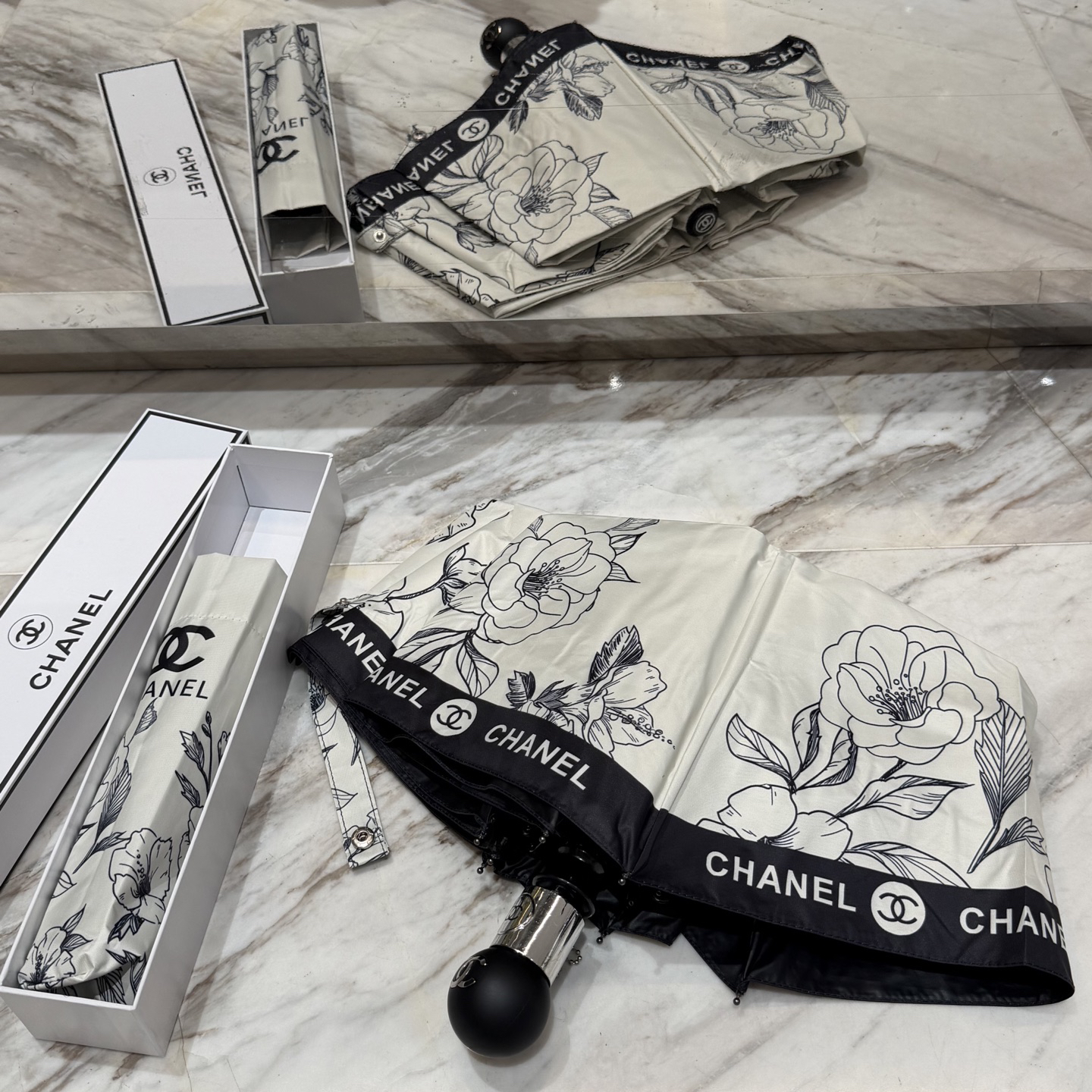 [TOP] CHANEL Umbrella - White - 711 Luxury