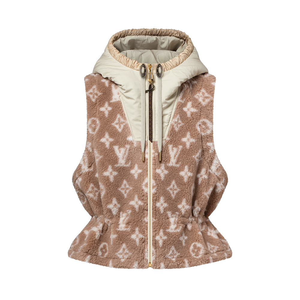 Louis Vuitton Clothing LOUIS VUITTON Monogram Fleece Gilet #393241 | Nigo Office