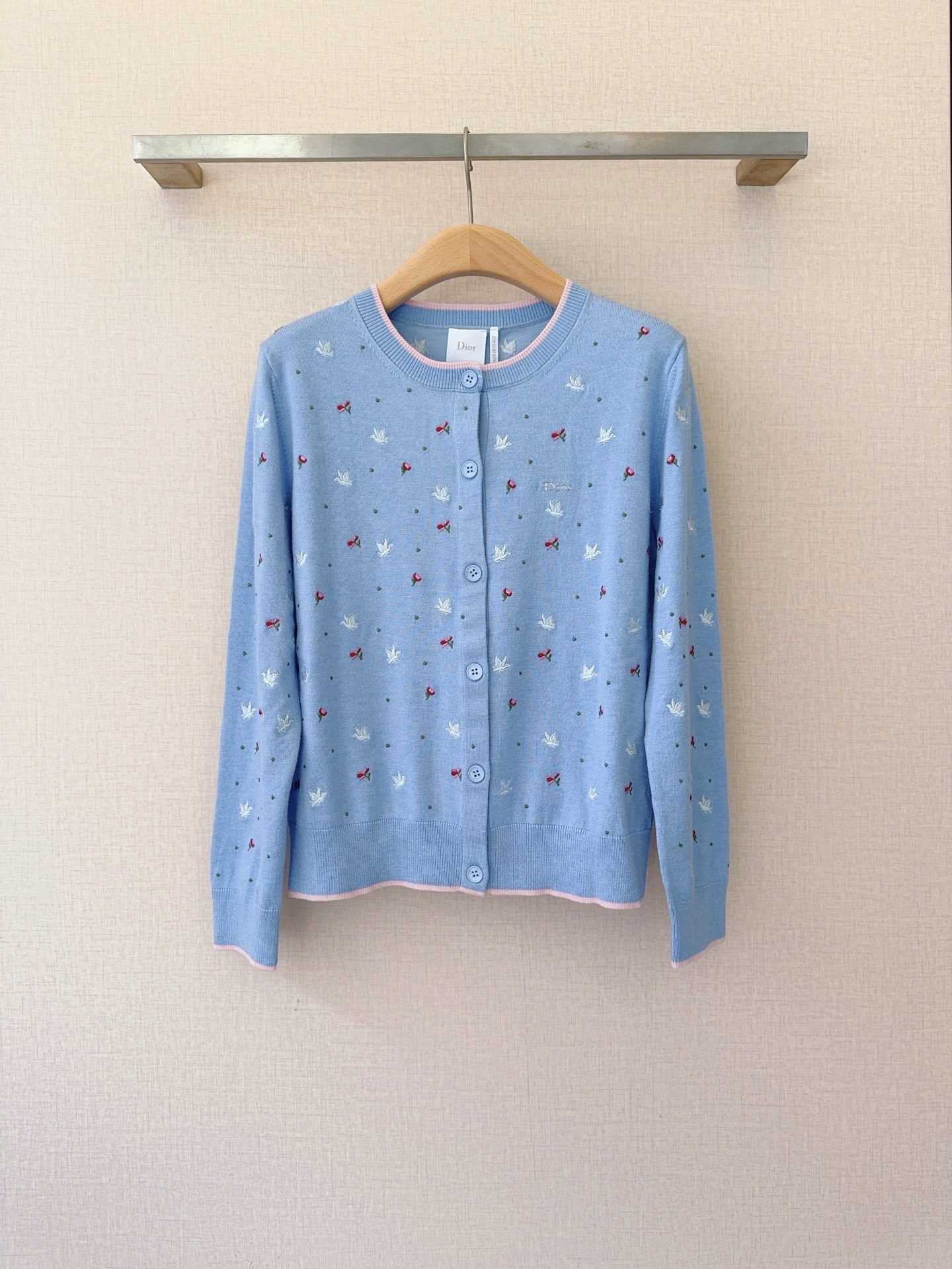 [TOP] Christian Dior Knit Cardigan - Blue - 711 Luxury