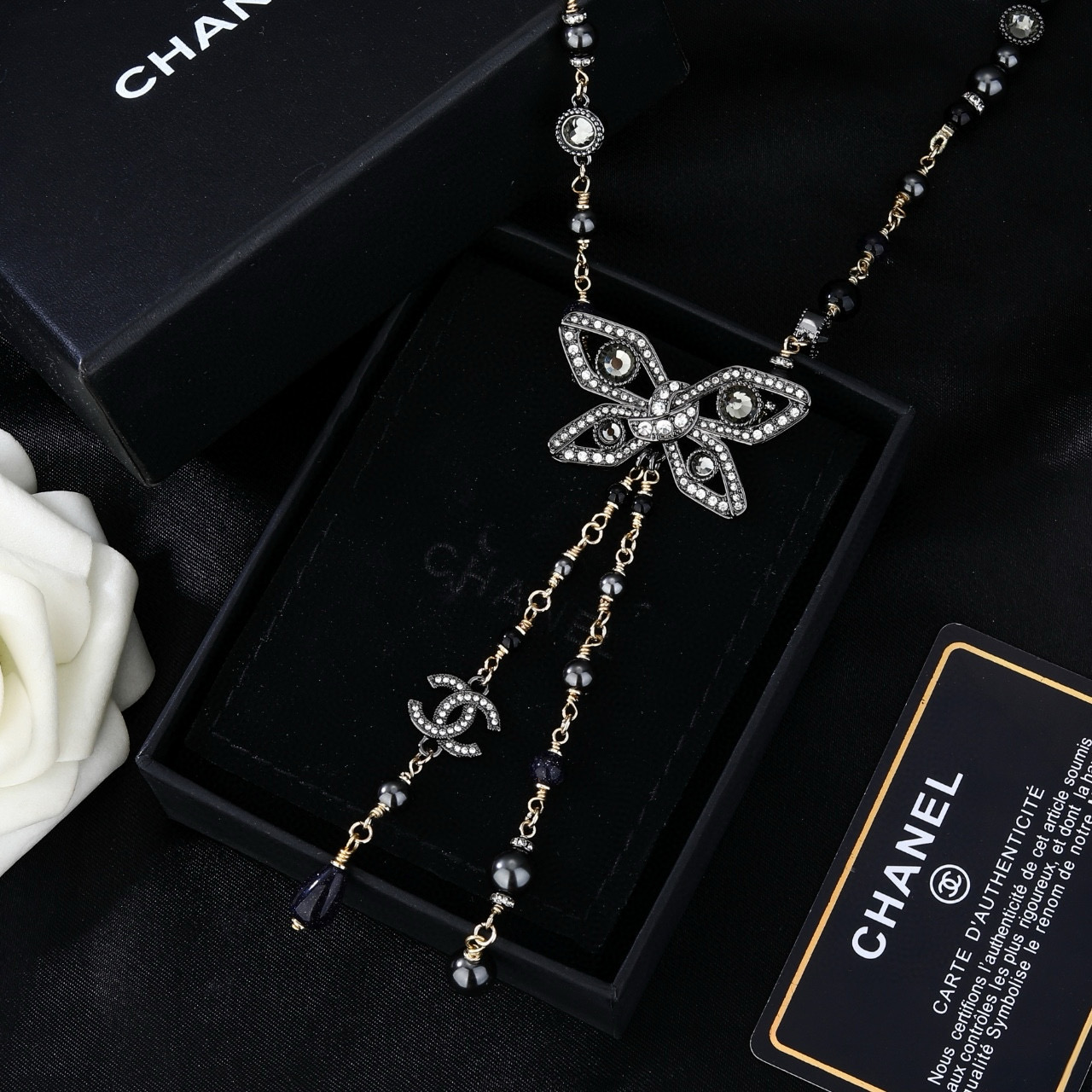 [TOP] CHANEL Waist Chain - Black