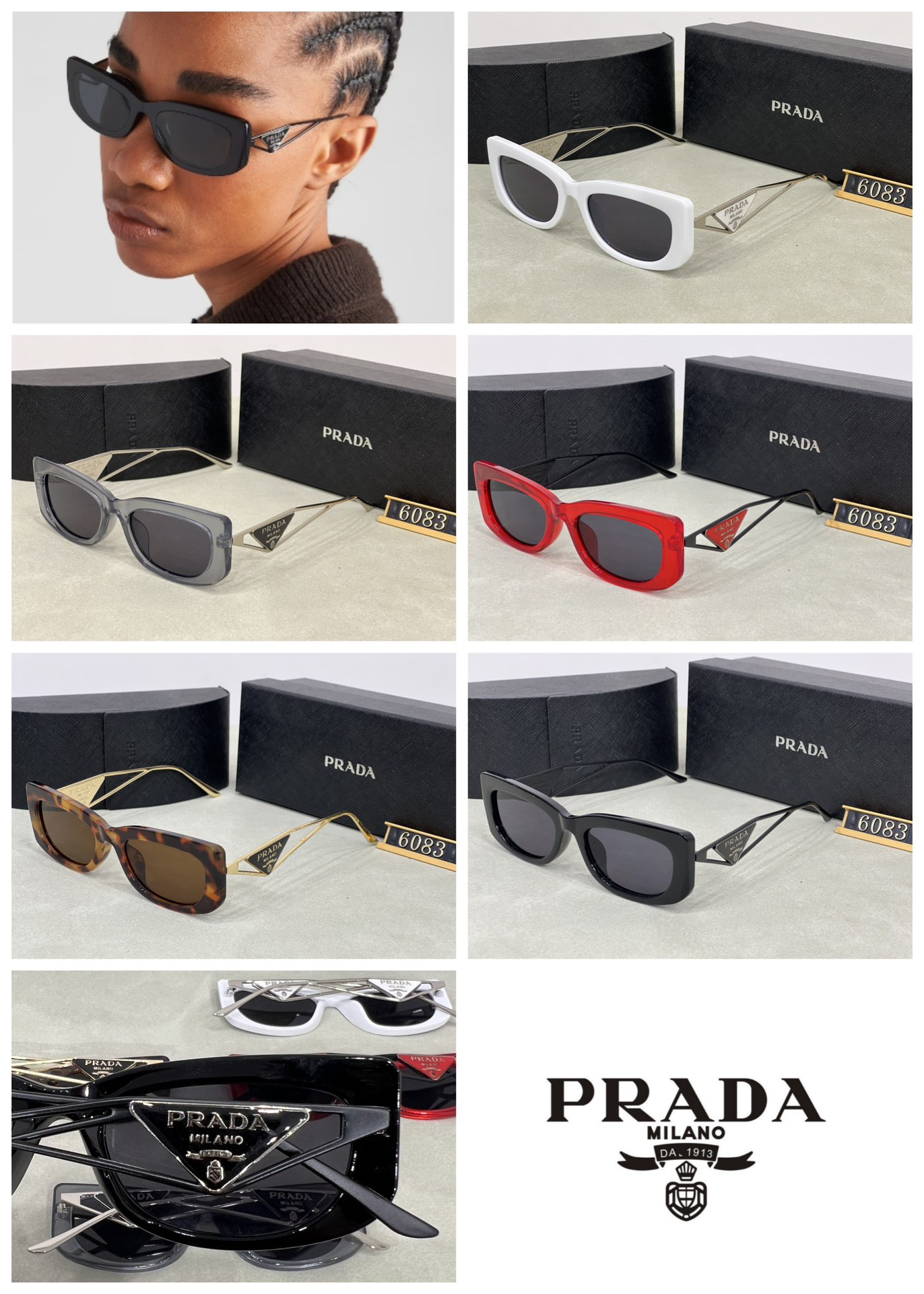 [TOP] PRADA Sunglasses - 5 Colors - 711 Luxury