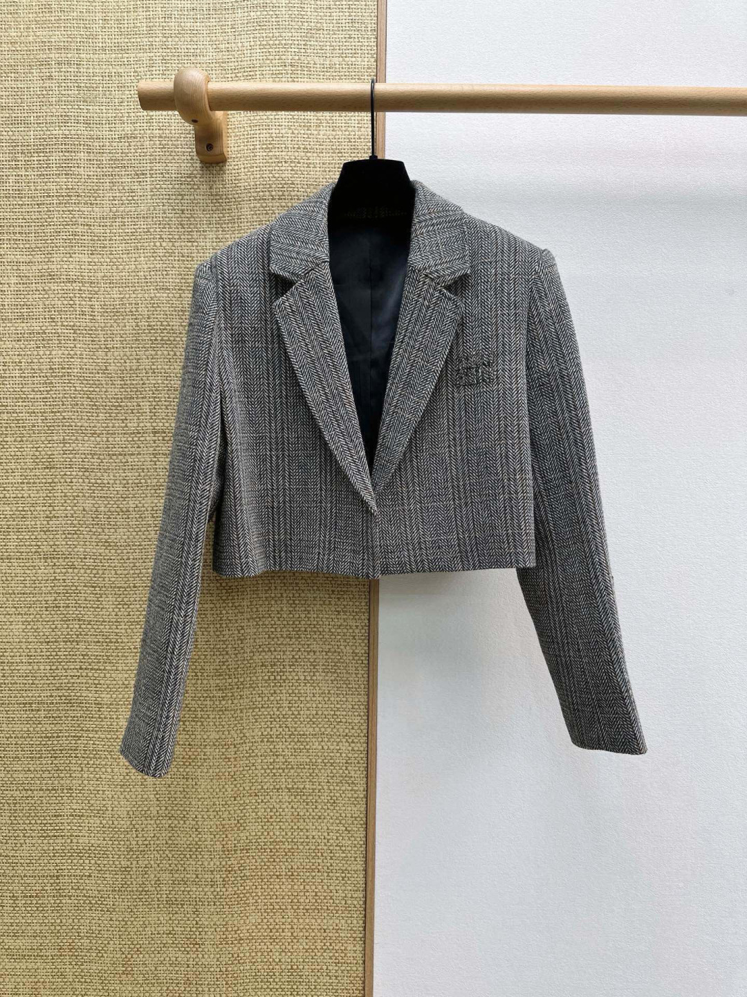 [TOP] Miu Miu Suit Jacket - Gray - 711 Luxury