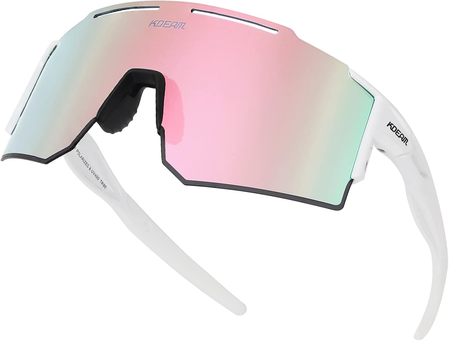 ZEMFAY Sports Polarized Sunglasses Men Women UV400 Cycling Glasses Windproof Goggles for Driving Running Golf Eyewear