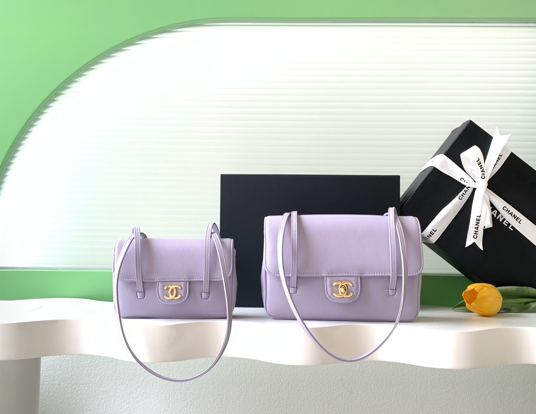 [TOP] CHANEL 26P Preppy Coco Bag 11.5×17x5cm/15-22-7cm - Purple - 711 Luxury