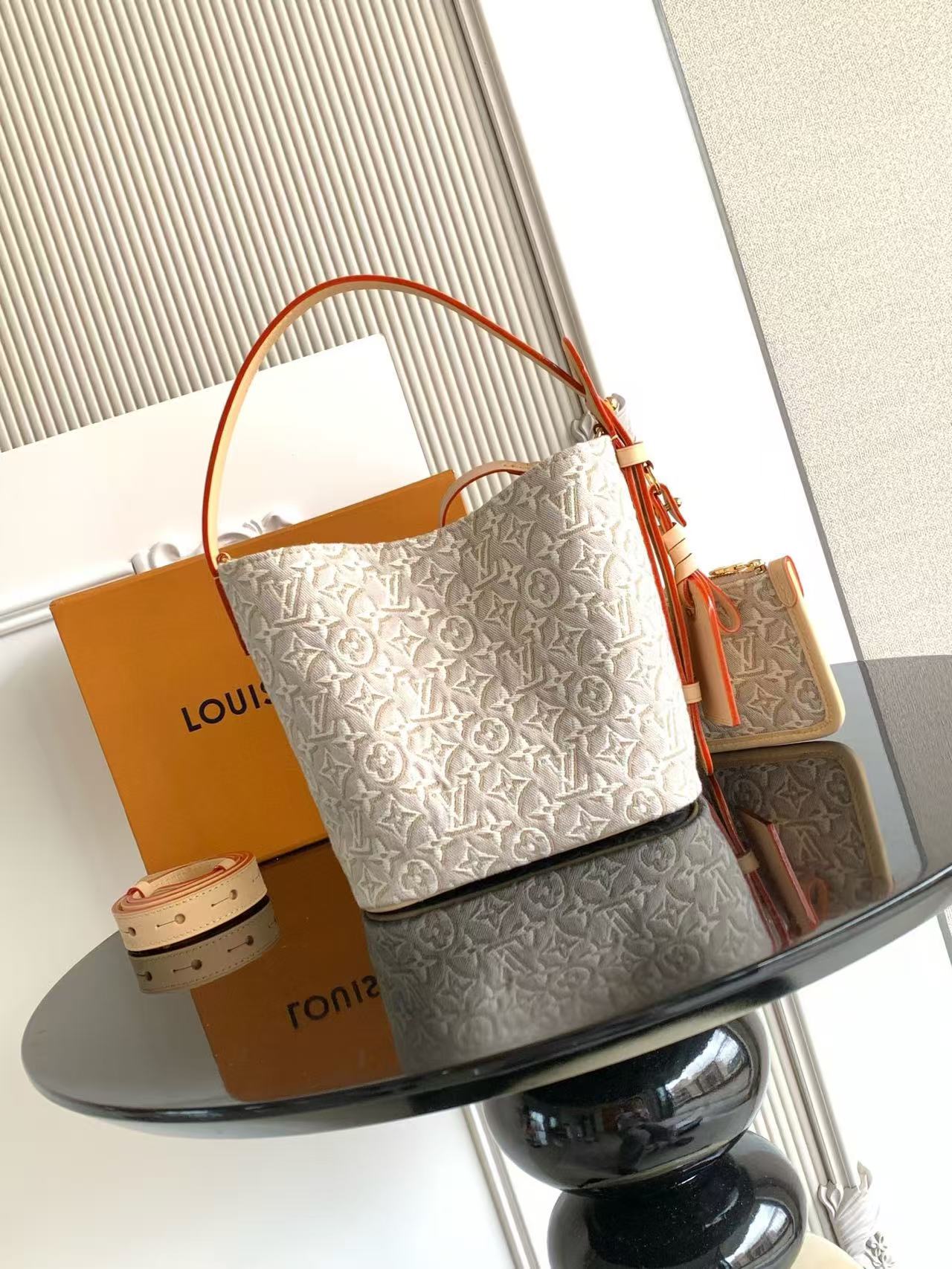 [TOP] Louis Vuitton LV ALL IN BB Bag 16x18x12cm - Beige - 711 Luxury