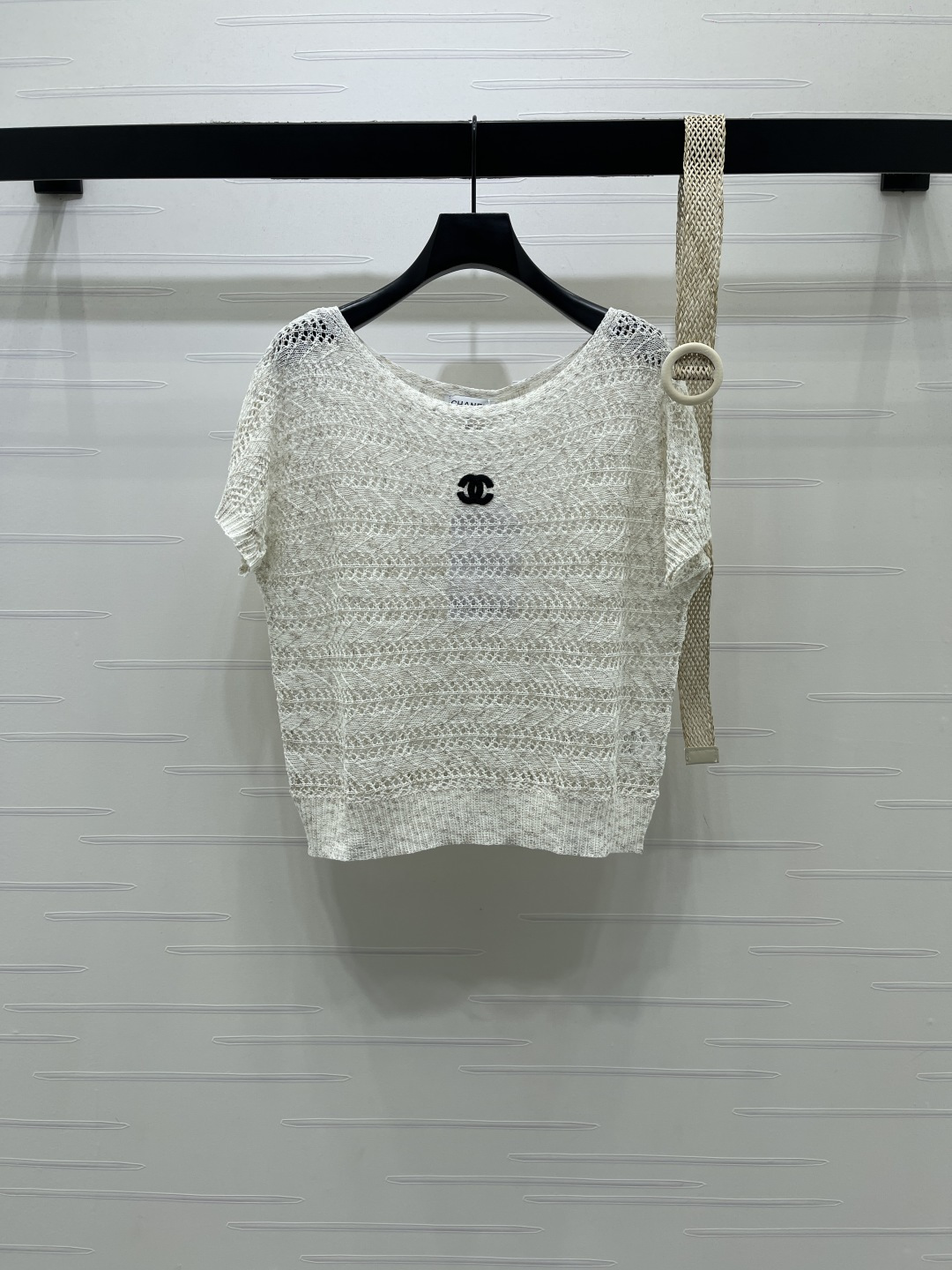 [TOP] CHANEL Knit Top - White - 711 Luxury
