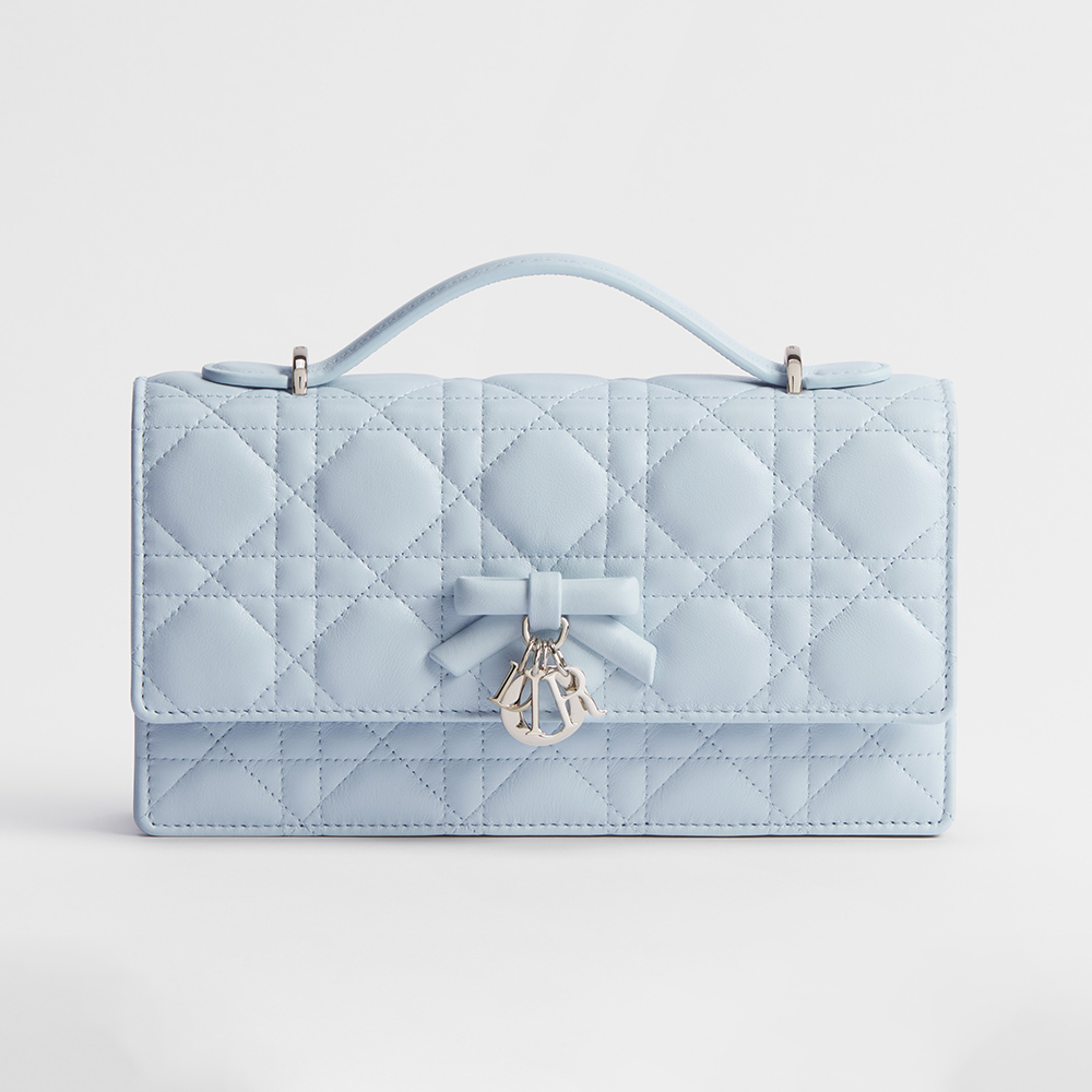Dior blue Bag DIOR My Dior Mini Bag Ice Blue Cannage Lambskin #389698 | Nigo Office