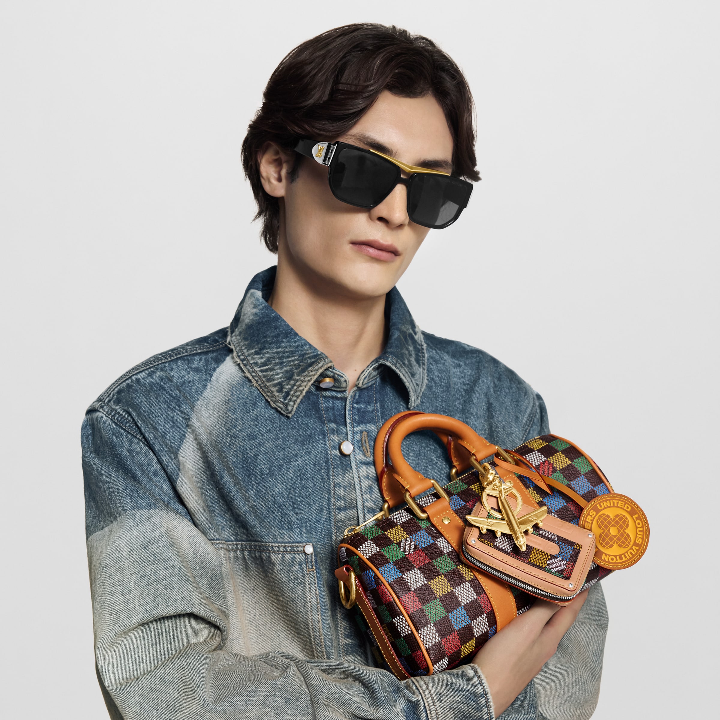 LOUIS VUITTON Keepall Bandoulière 25 Damier Ebene Canvas #378512