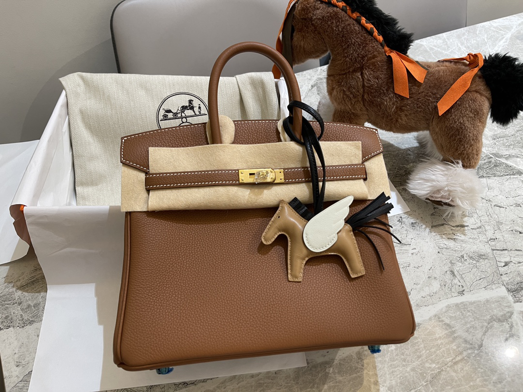 [TOP] HERMES Birkin Togo Leather 25cm - Gold & GHW - 711 Luxury