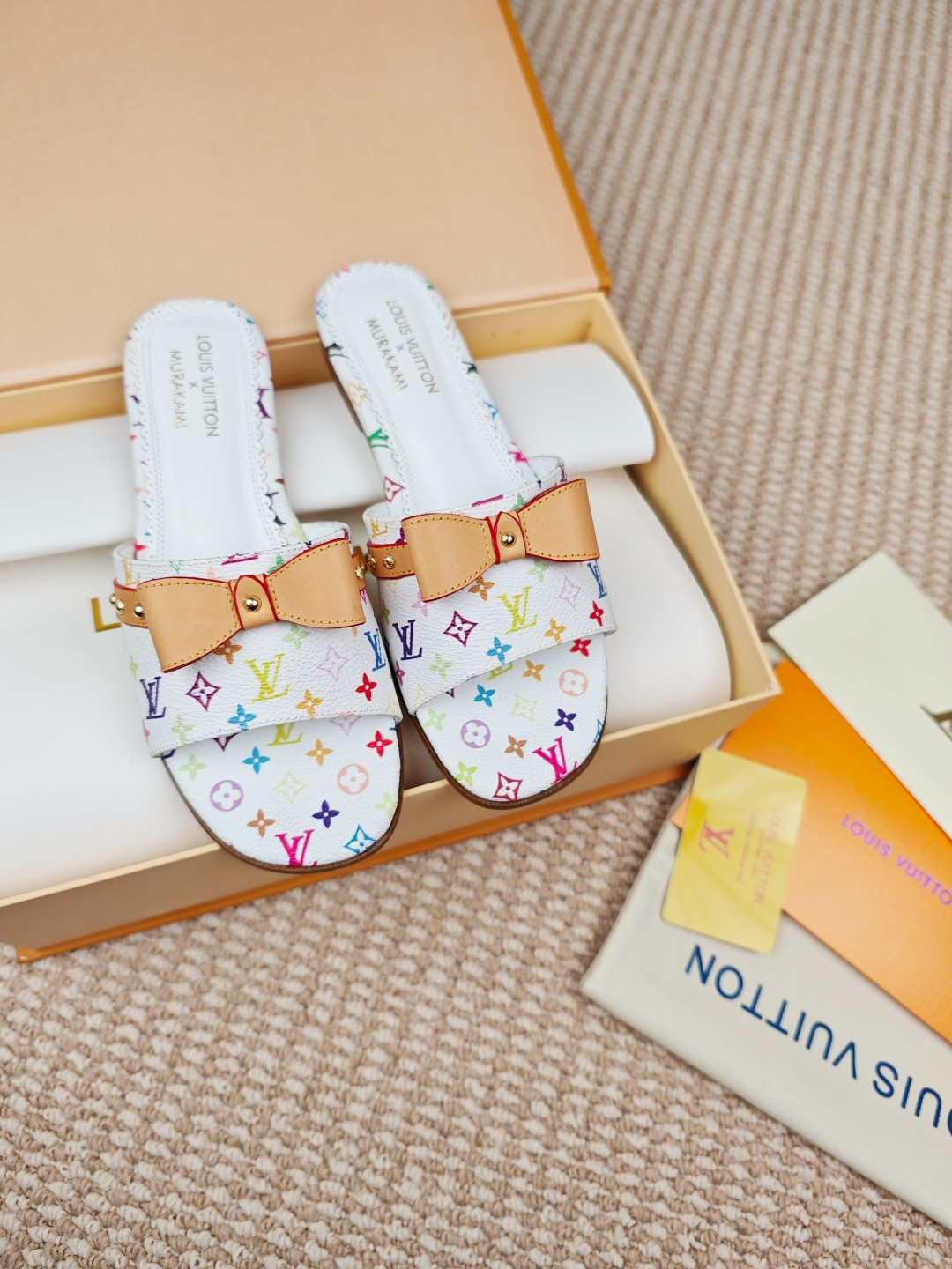 [TOP] Louis Vuitton LV LV X TM 6AM Slippers - White - 711 Luxury