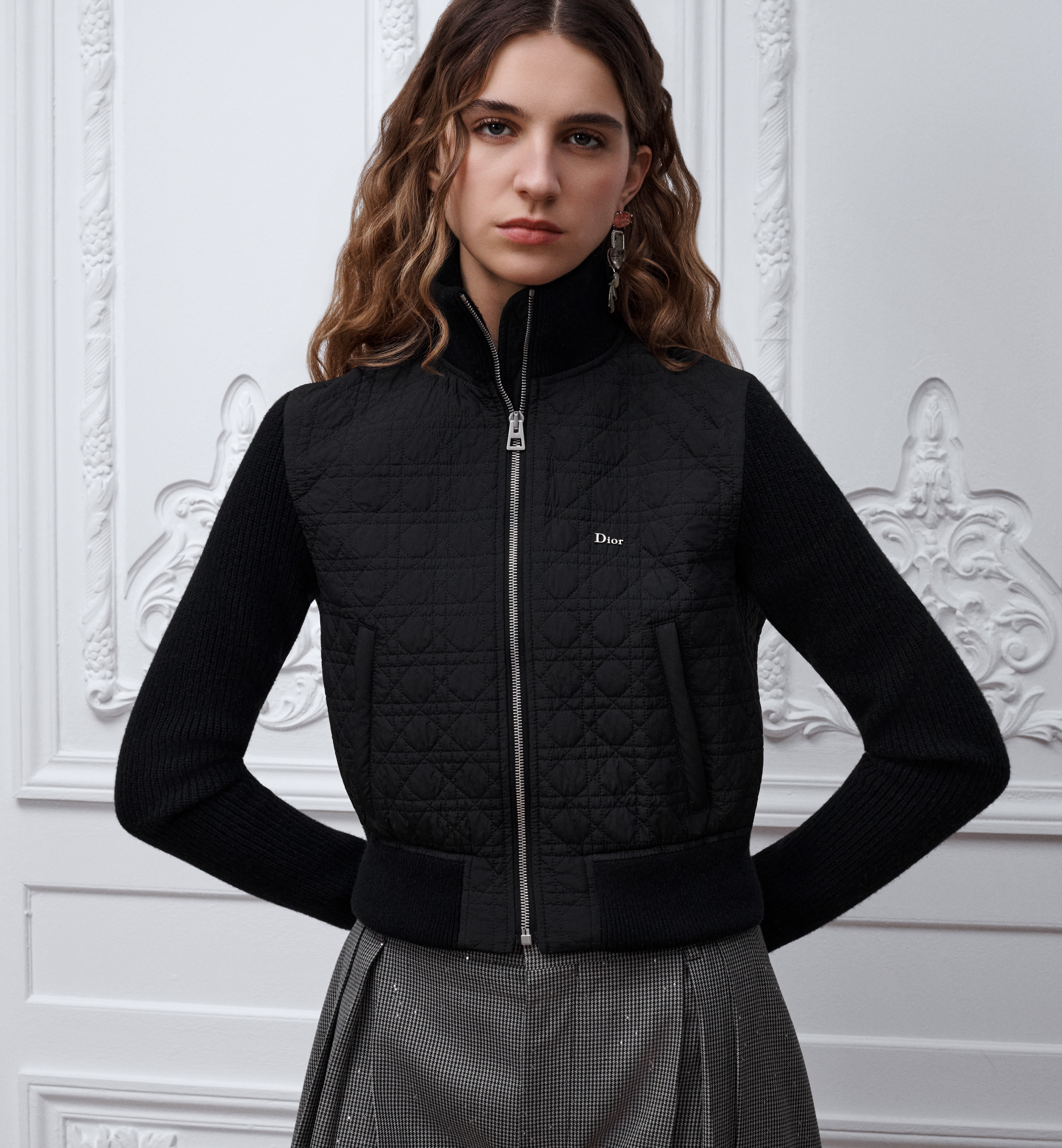 Dior Clothing Dior Cropped Macrocannage Bomber Jacket #389903 View 2 | Nigo Office