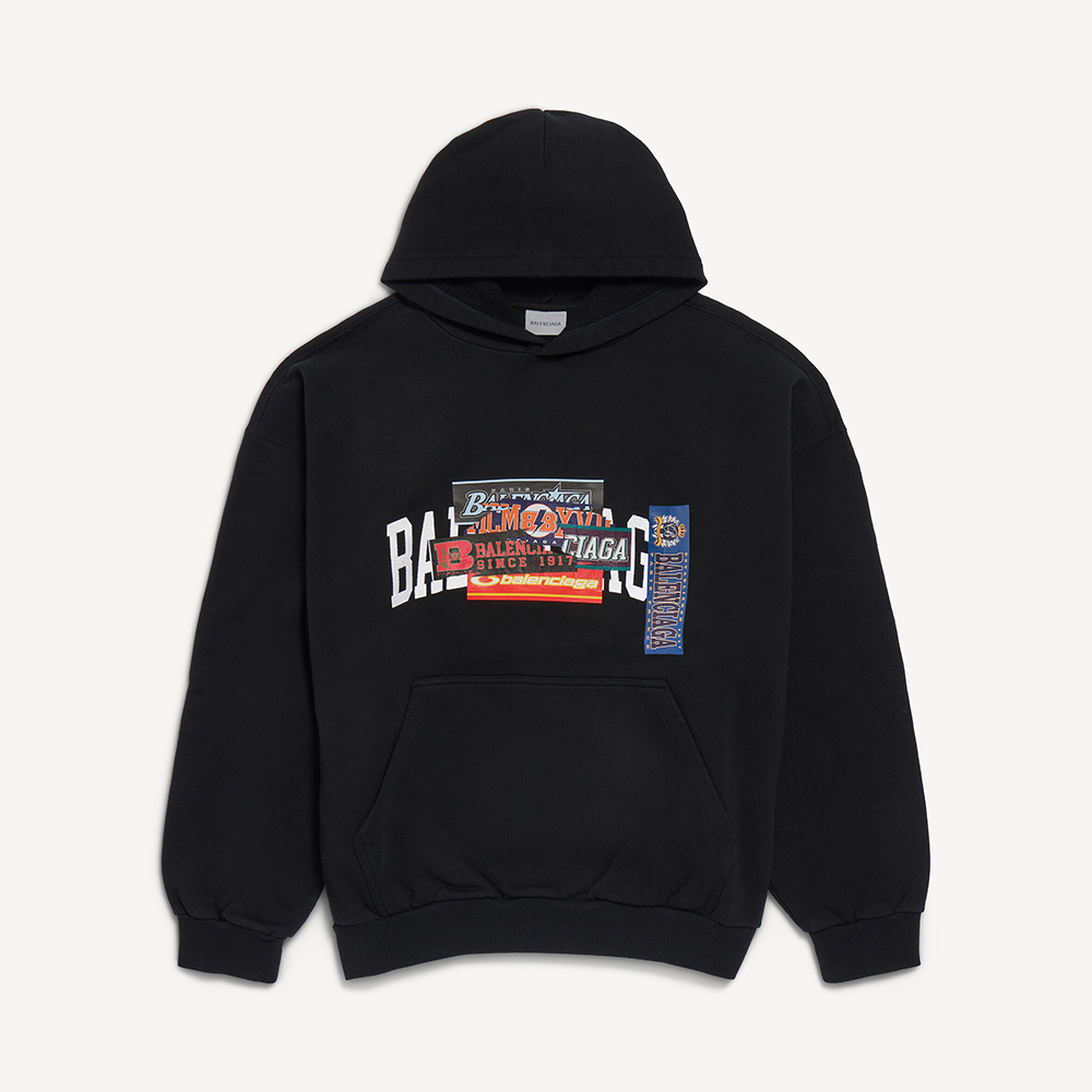 Balenciaga Clothing Balenciaga Bumper Stickers Medium Fit Hoodie #396444 | Nigo Office