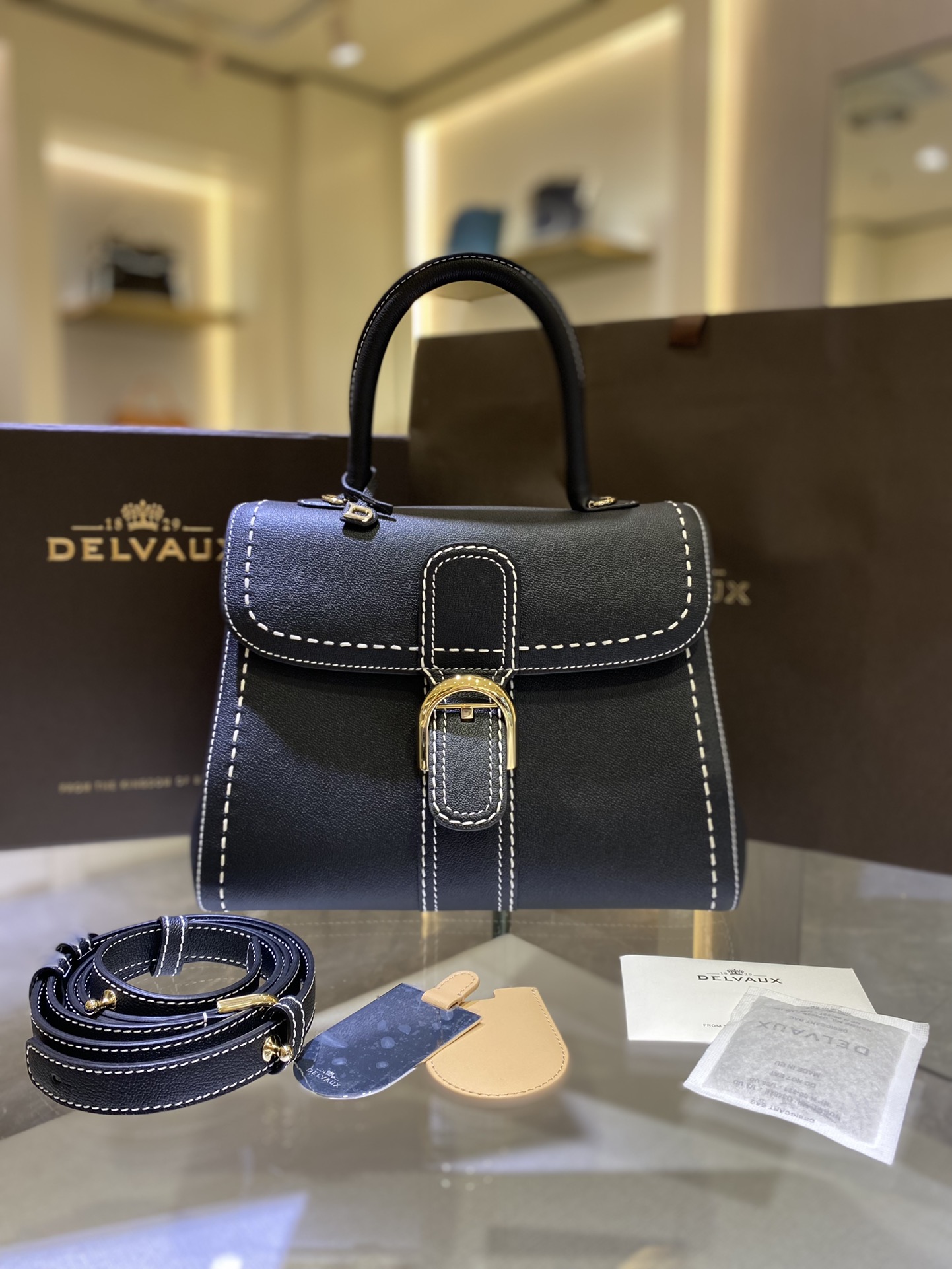 [TOP] Delvaux Brillant Bag 28cm - Black - 711 Luxury