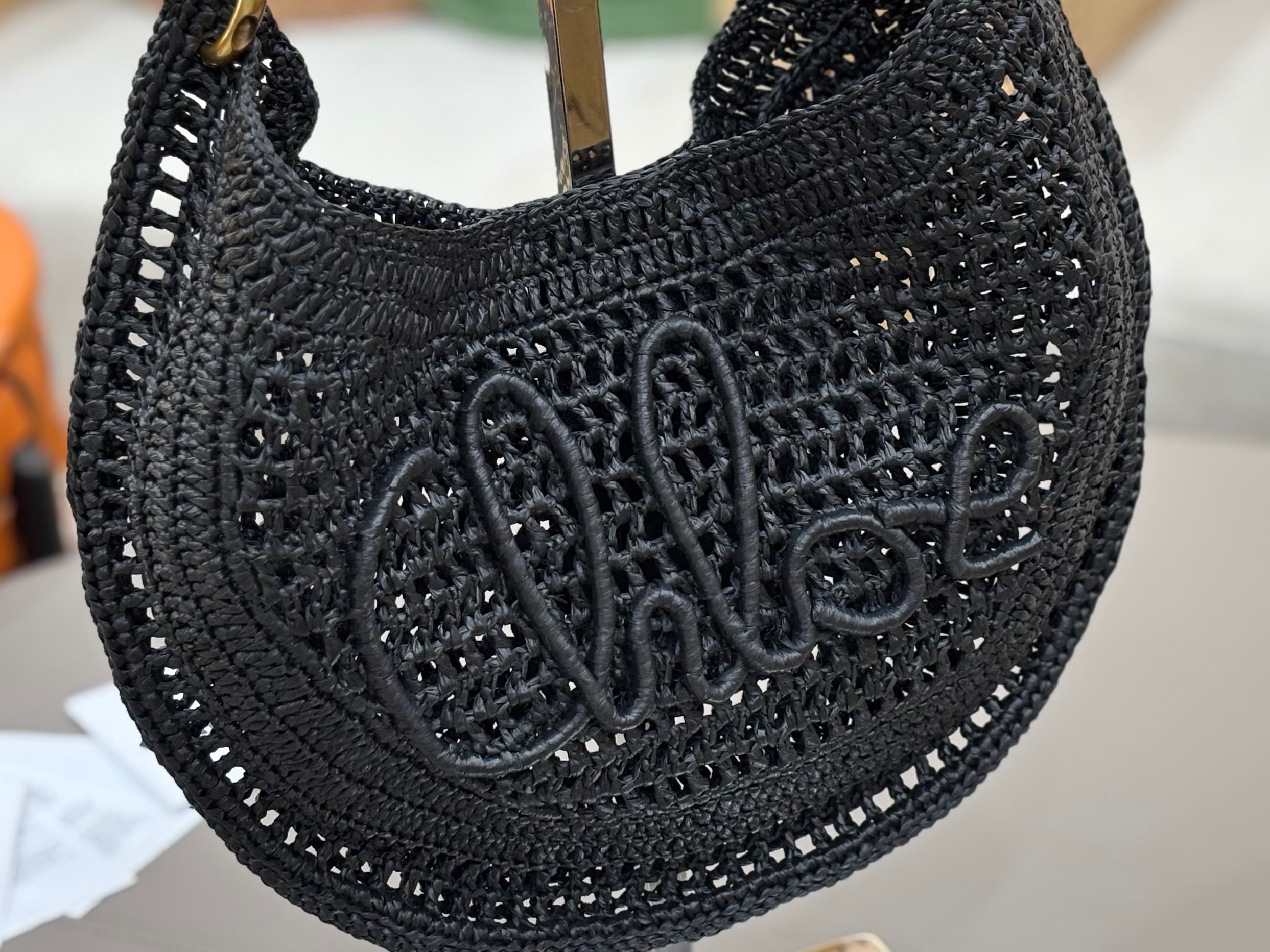 [TOP] Chloe Summer Banana Hobo Bag 36*21.5cm - Black - 711 Luxury