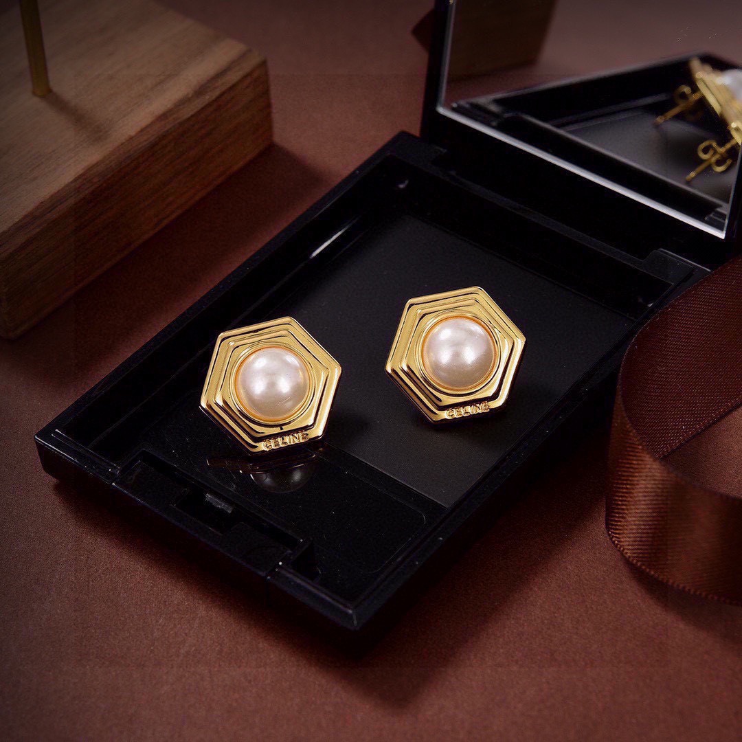 [TOP] CELINE Earrings - Gold - 711 Luxury