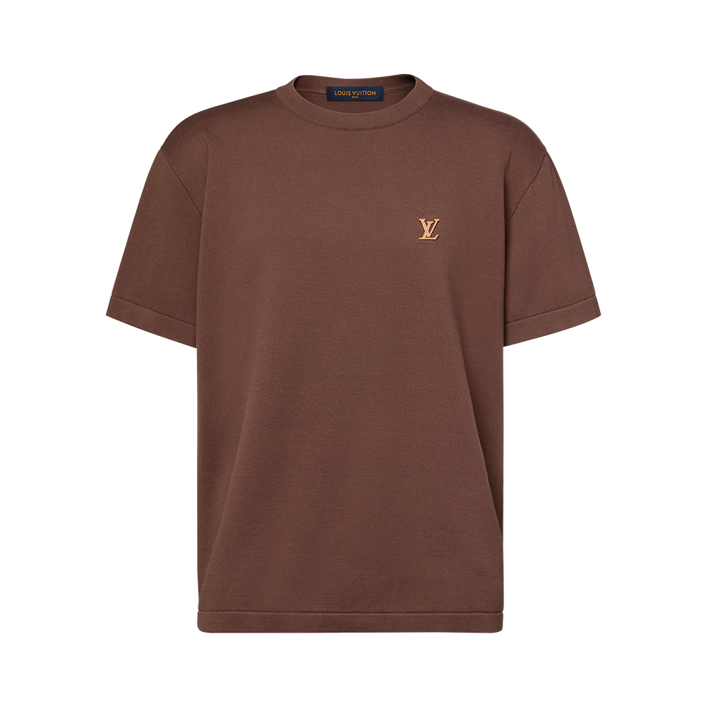 Louis Vuitton Accessory LOUIS VUITTON Short-Sleeved Crewneck With Signature 1AK70W #390365 View 2 | Nigo Office