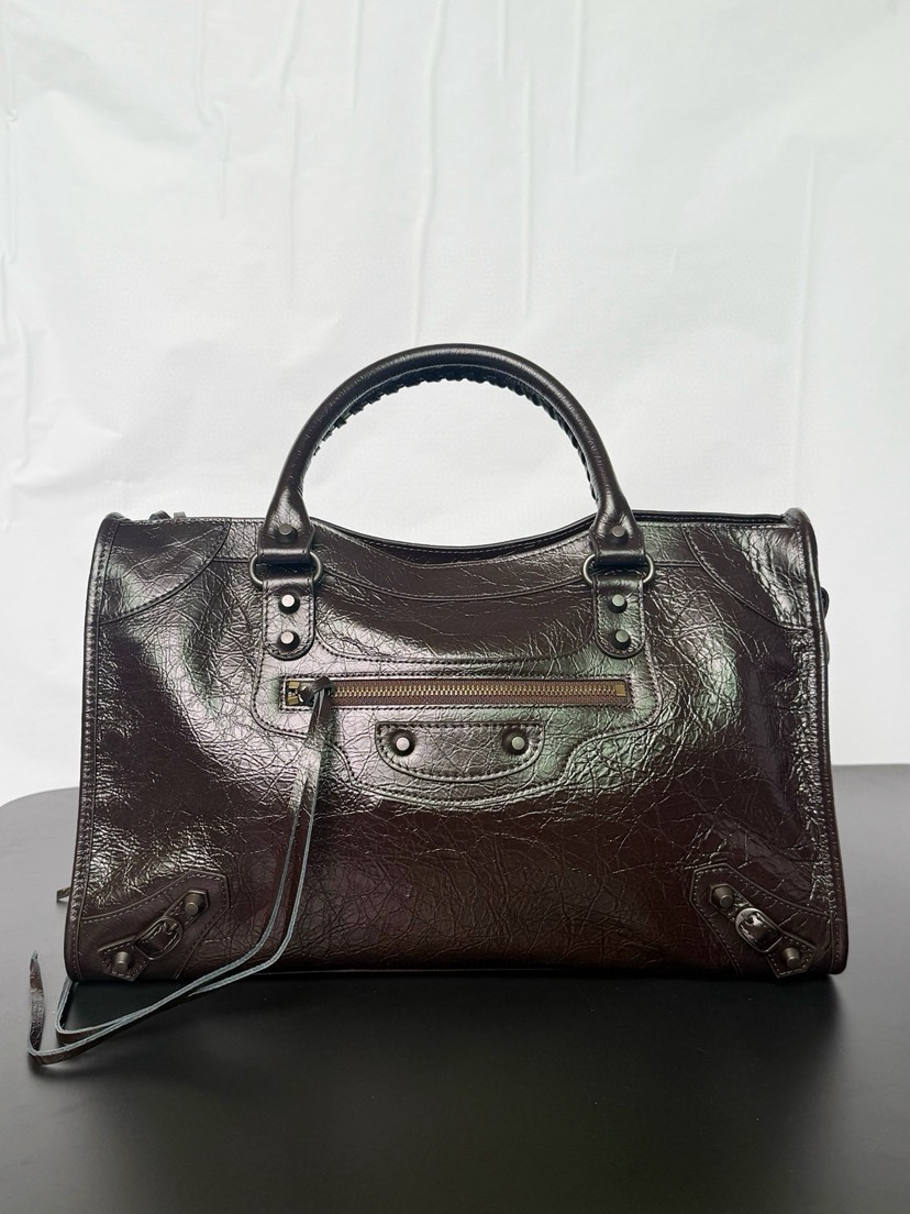[TOP] BALENCIAGA Le City Bag 37x23.4x14.9cm - Chocolate