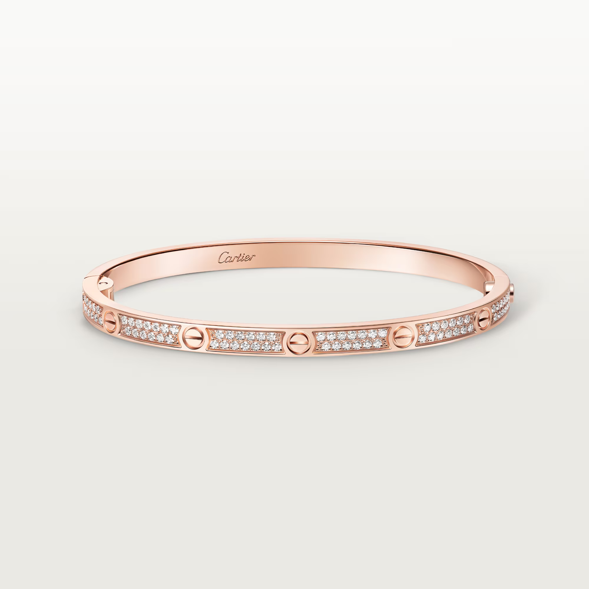 Carty Love Stardust Bracelet ,Rose Gold ,2 row Moissanite