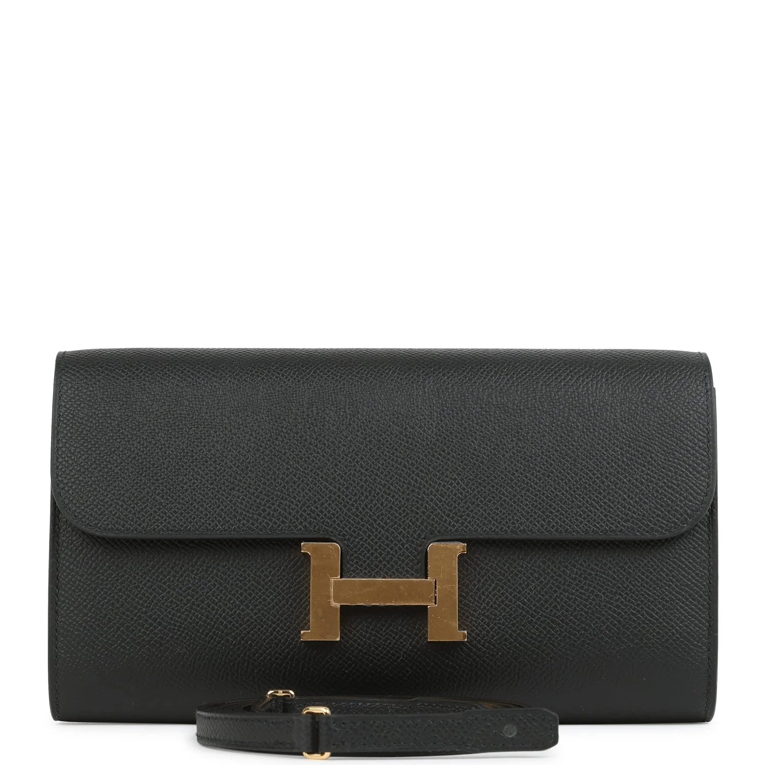 Hermes Constance Wallet To Go Black Epsom Gold Hardware