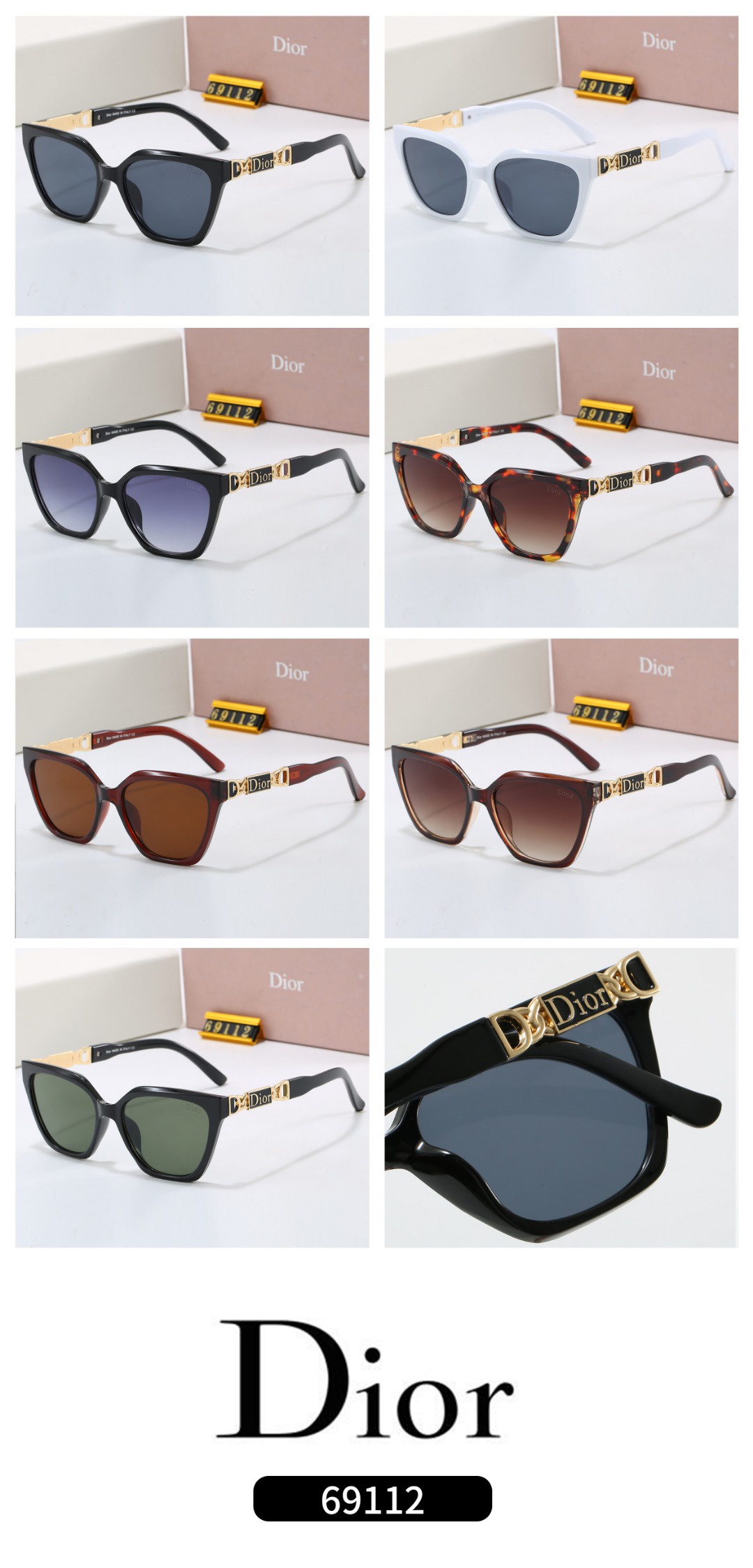 [TOP] Christian Dior Sunglasses - 7 Colors - 711 Luxury