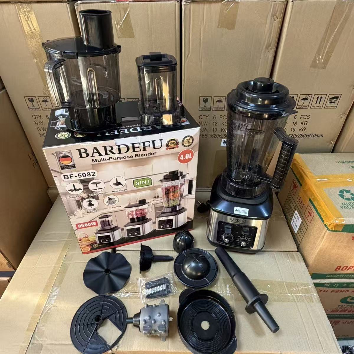 Double-cup high-speed blender with large capacity