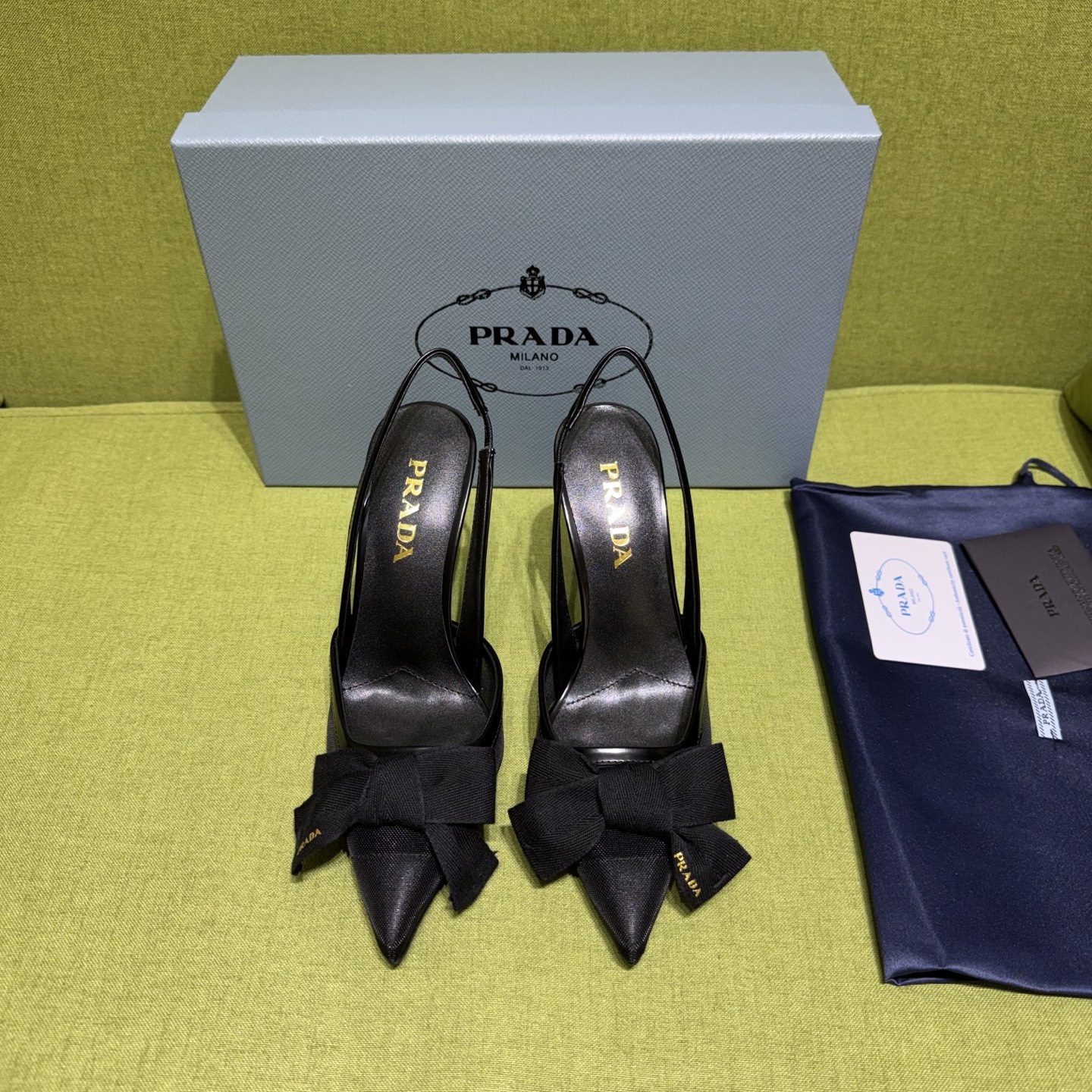 [TOP] PRADA High Heel Mules - Black - 711 Luxury